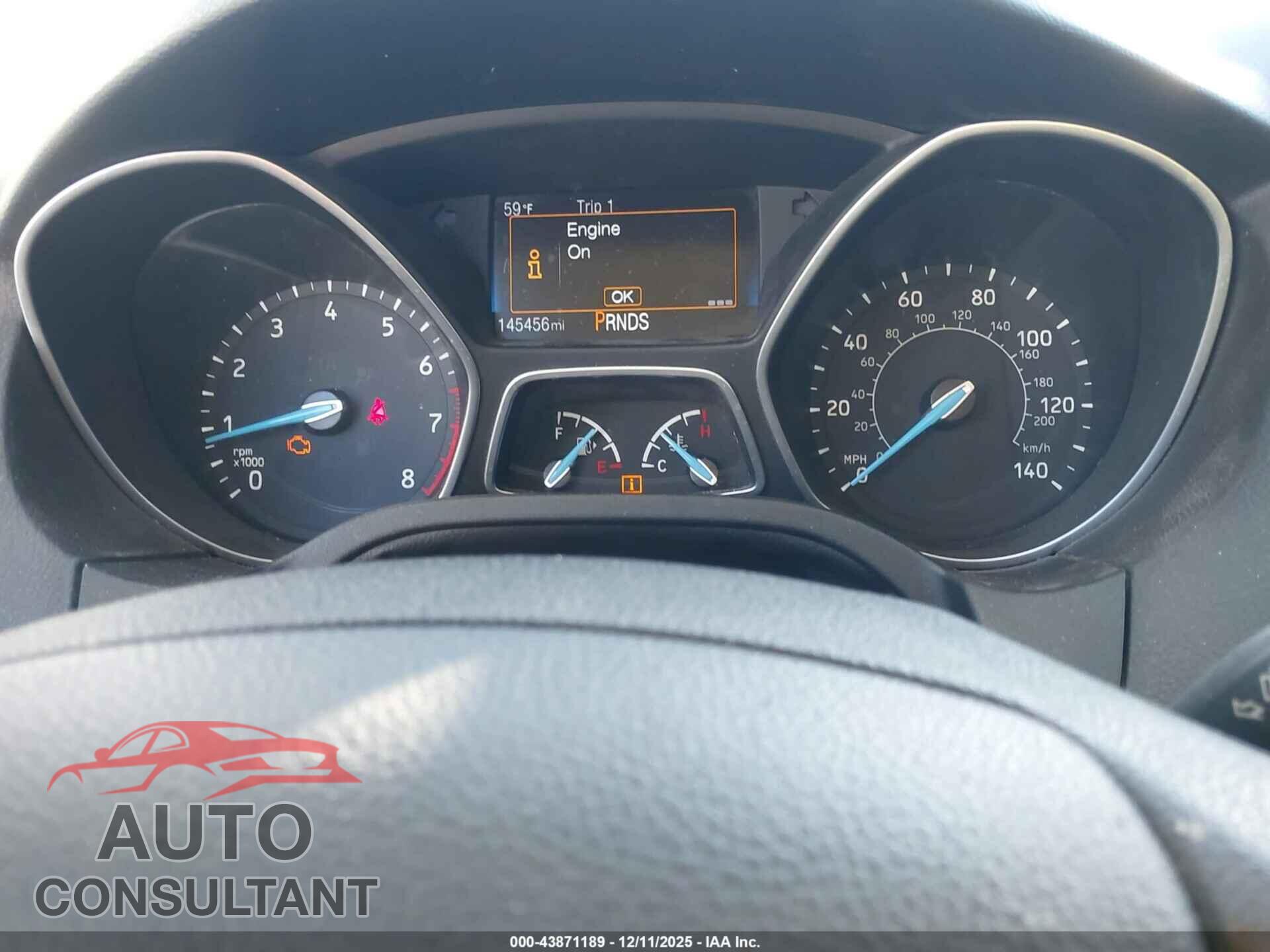 FORD FOCUS 2017 - 1FADP3M20HL264569