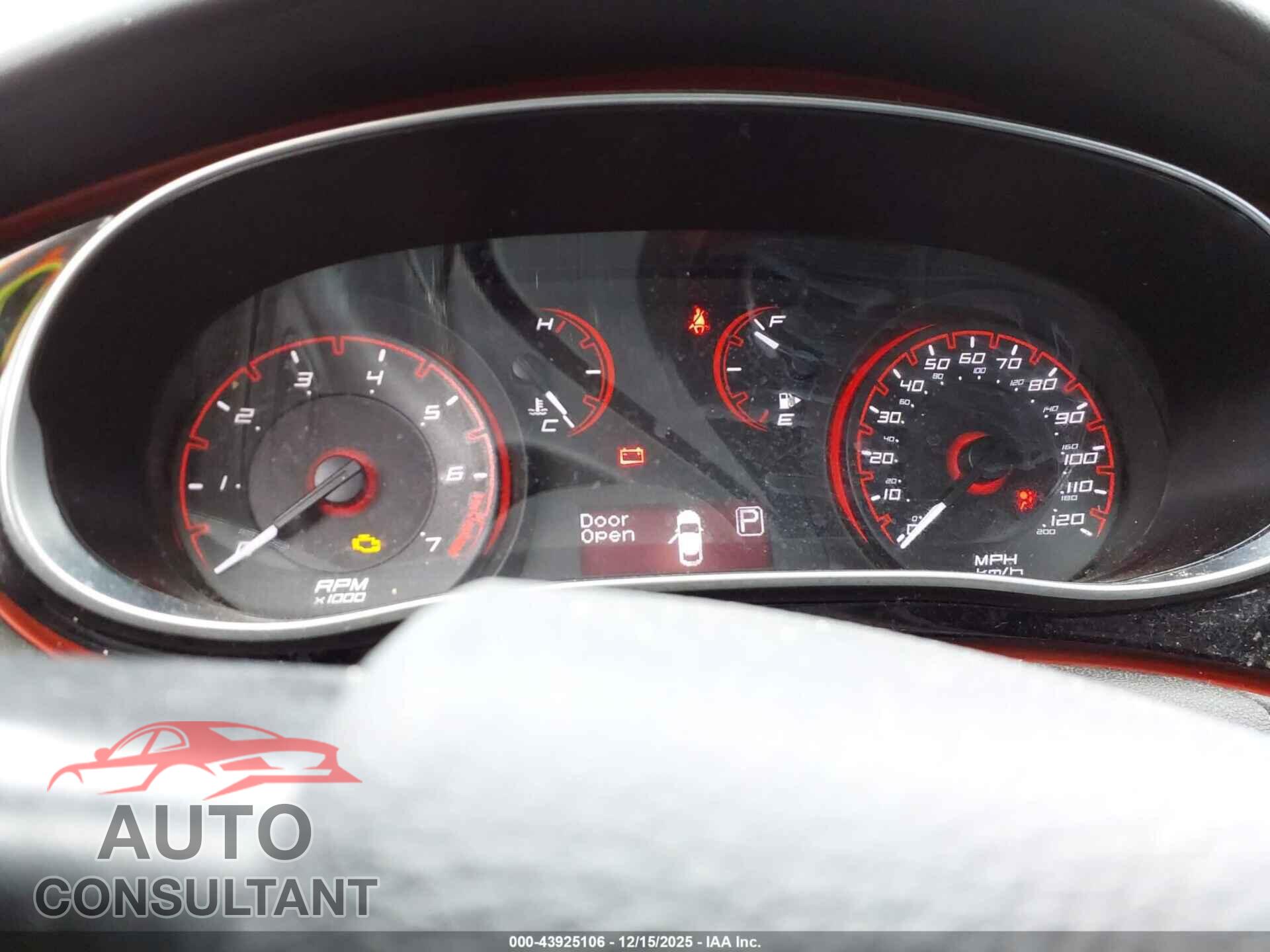 DODGE DART 2015 - 1C3CDFBB7FD275907