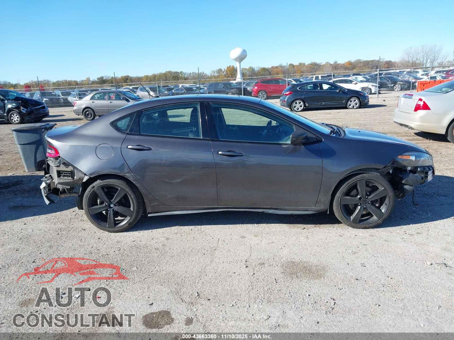 DODGE DART 2015 - 1C3CDFBB5FD242792