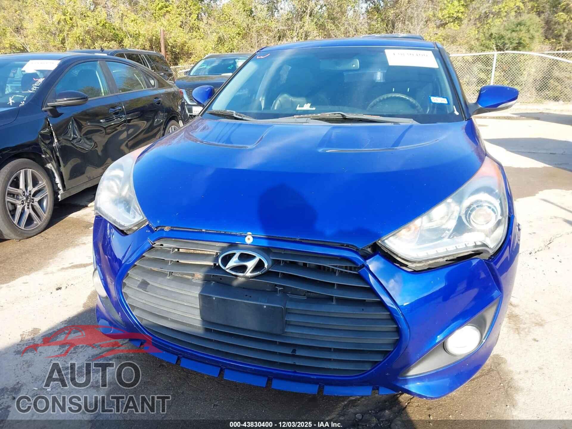 HYUNDAI VELOSTER 2013 - KMHTC6AE1DU115668