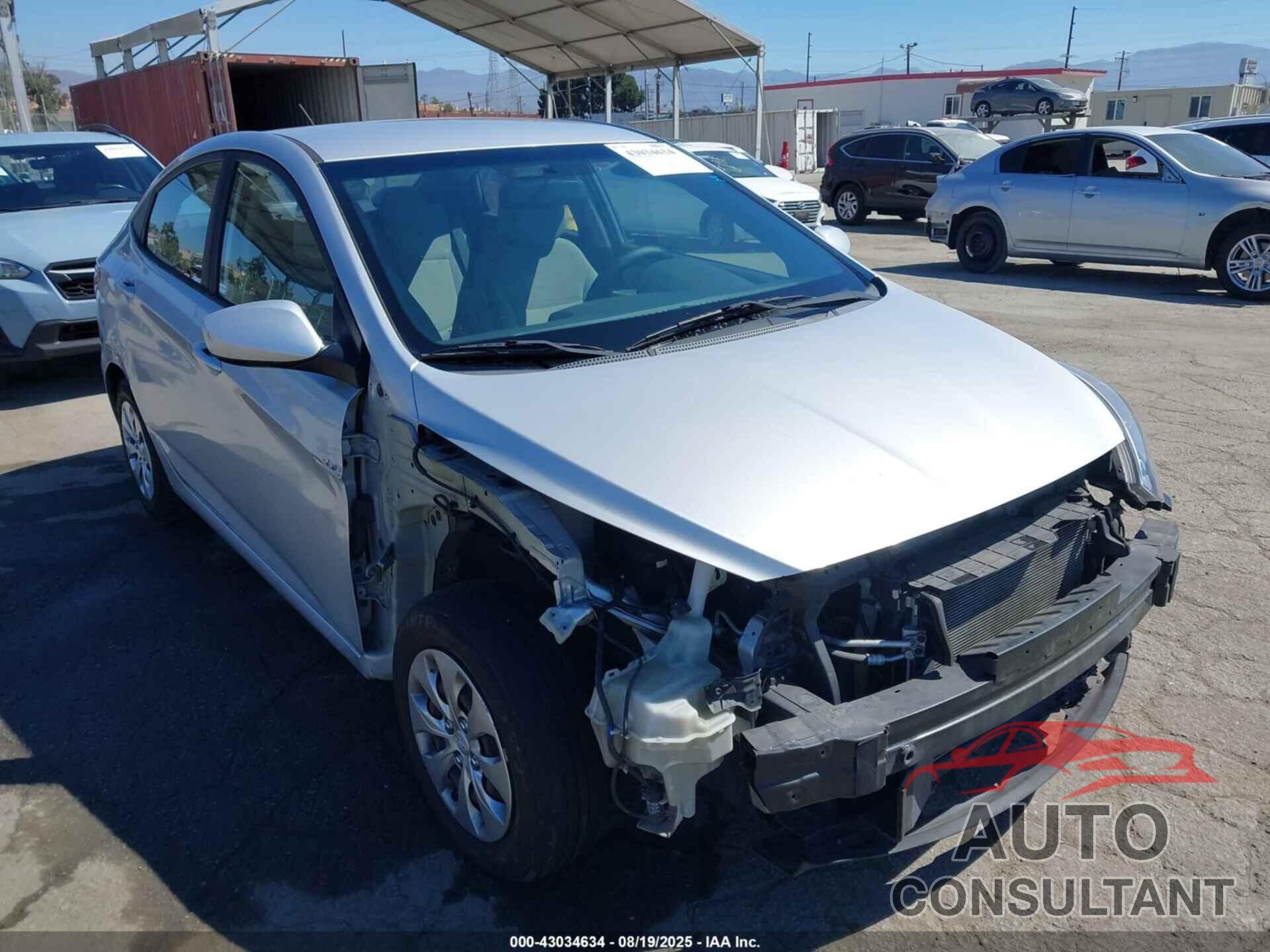 HYUNDAI ACCENT 2017 - KMHCT4AE0HU300465