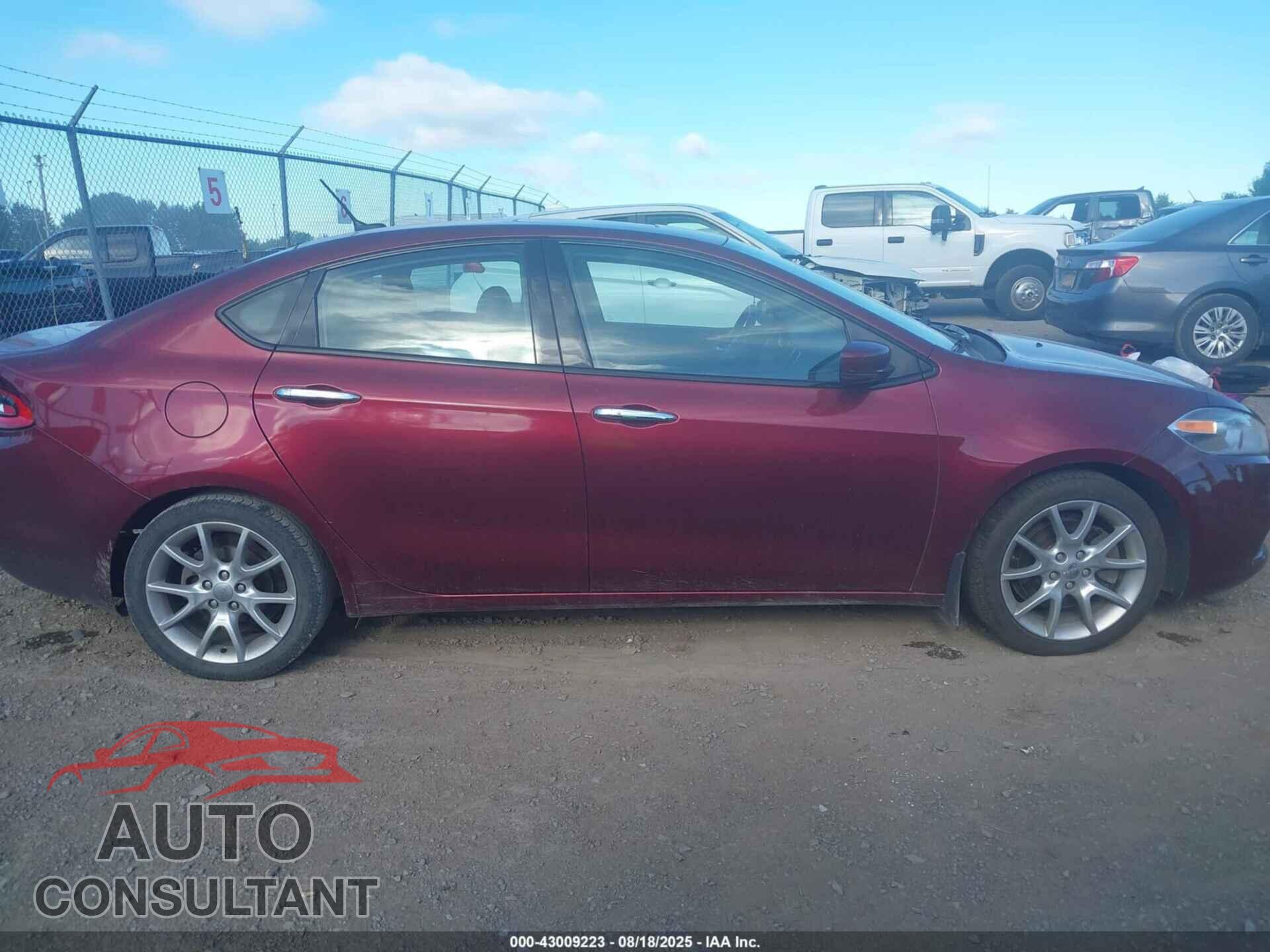 DODGE DART 2015 - 1C3CDFCB6FD205796