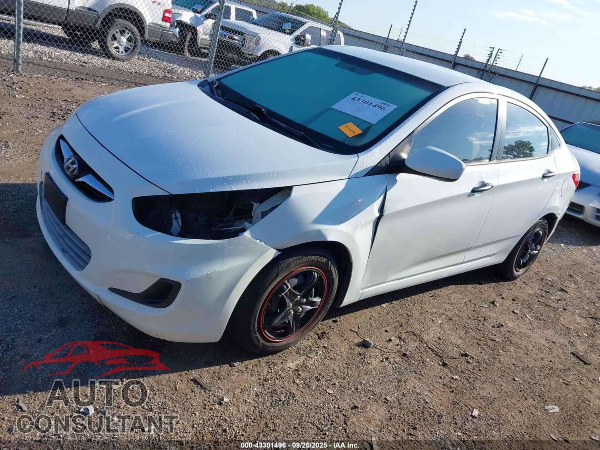HYUNDAI ACCENT 2012 - KMHCT4AE3CU092283