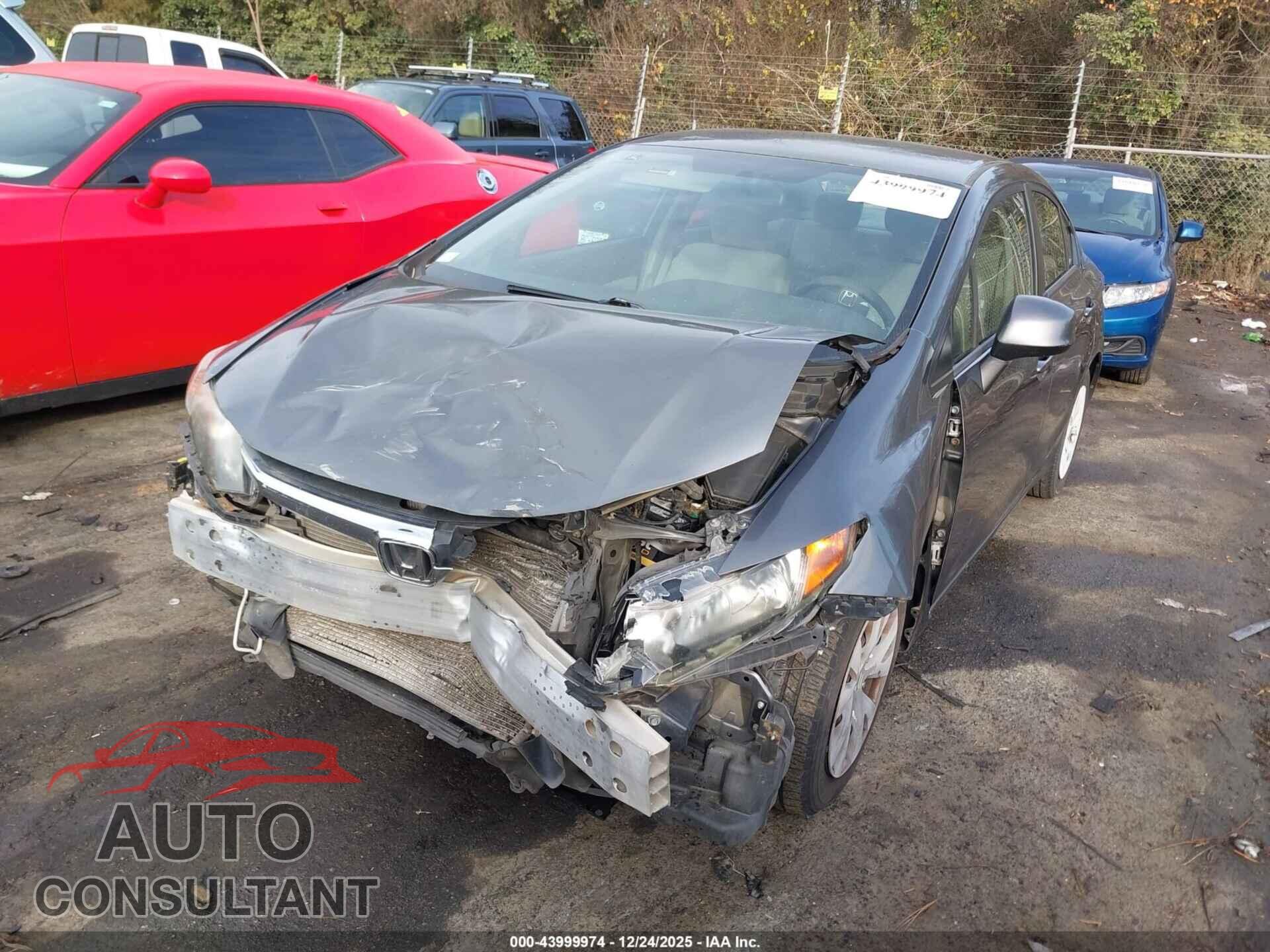 HONDA CIVIC 2012 - 19XFB2F51CE386782