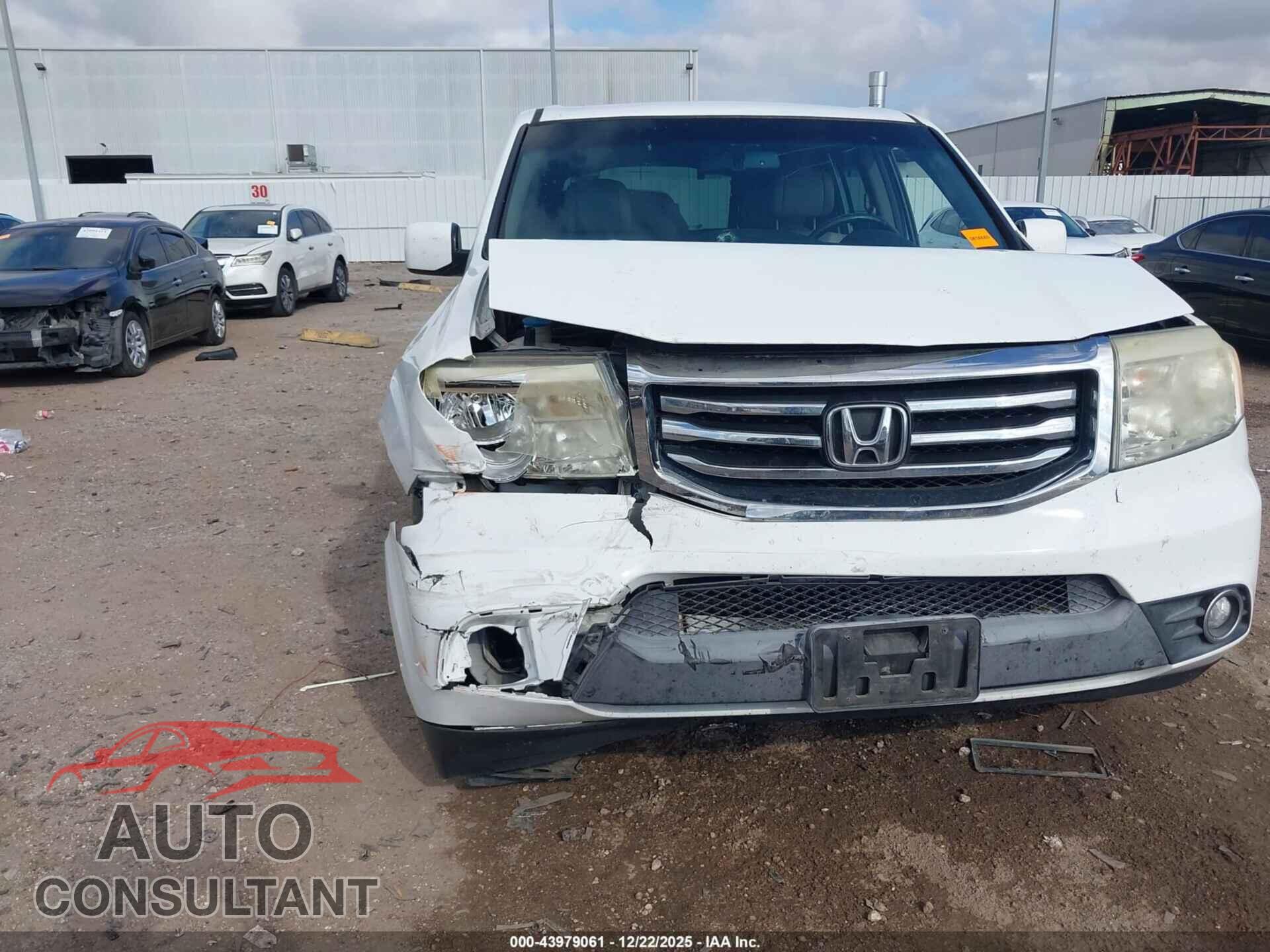 HONDA PILOT 2012 - 5FNYF3H55CB009625