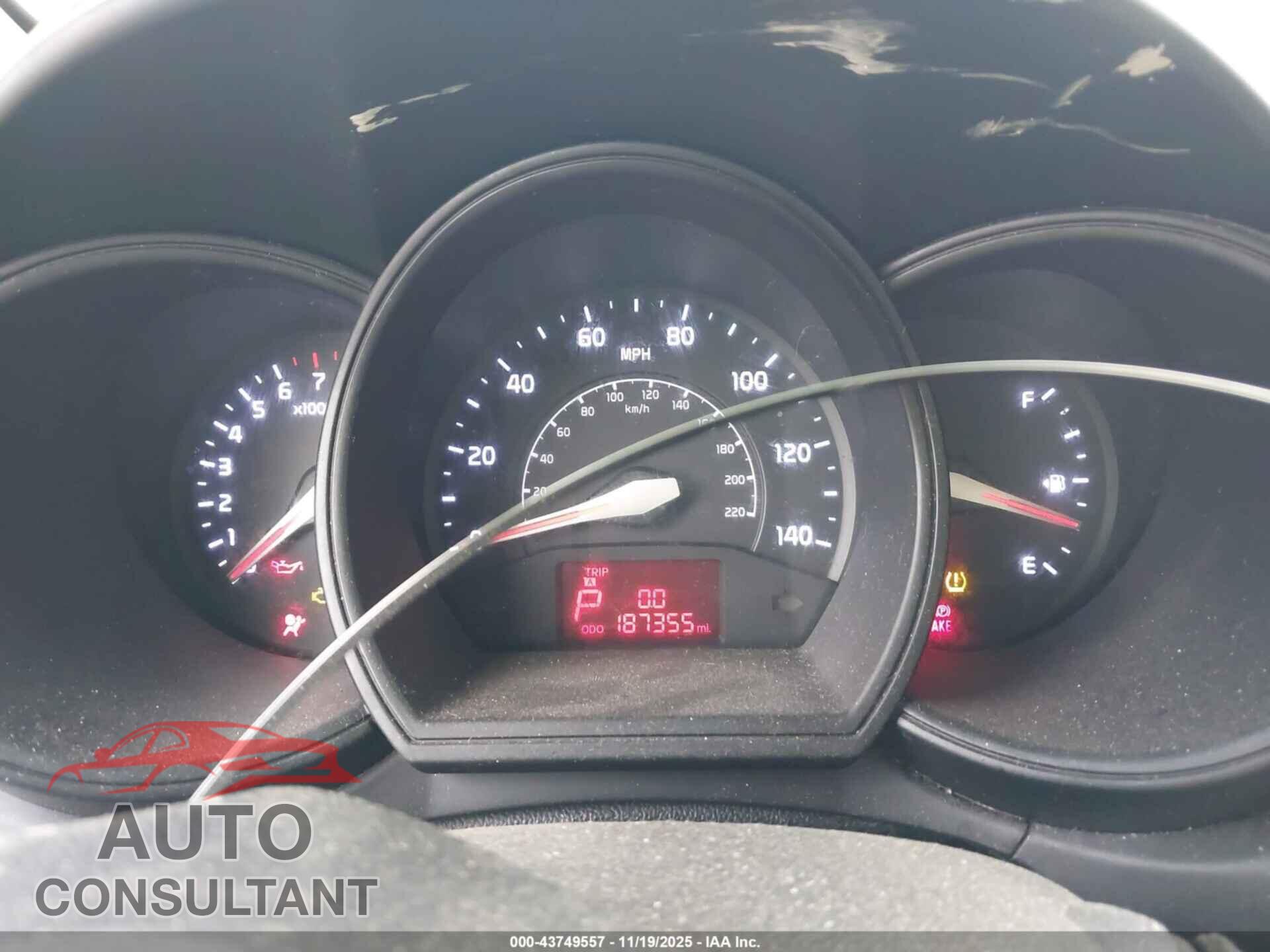 KIA RIO 2012 - KNADM4A37C6045344