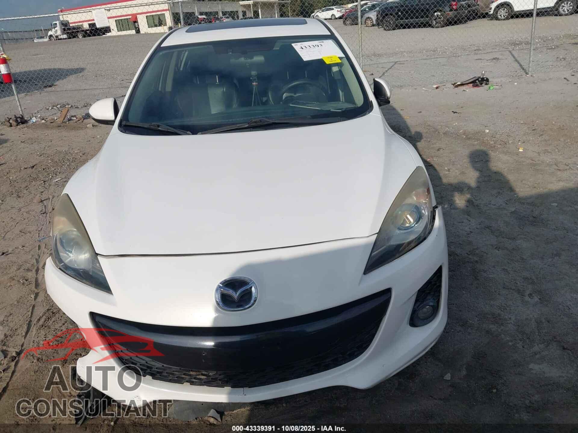 MAZDA MAZDA3 2013 - JM1BL1WP0D1806060