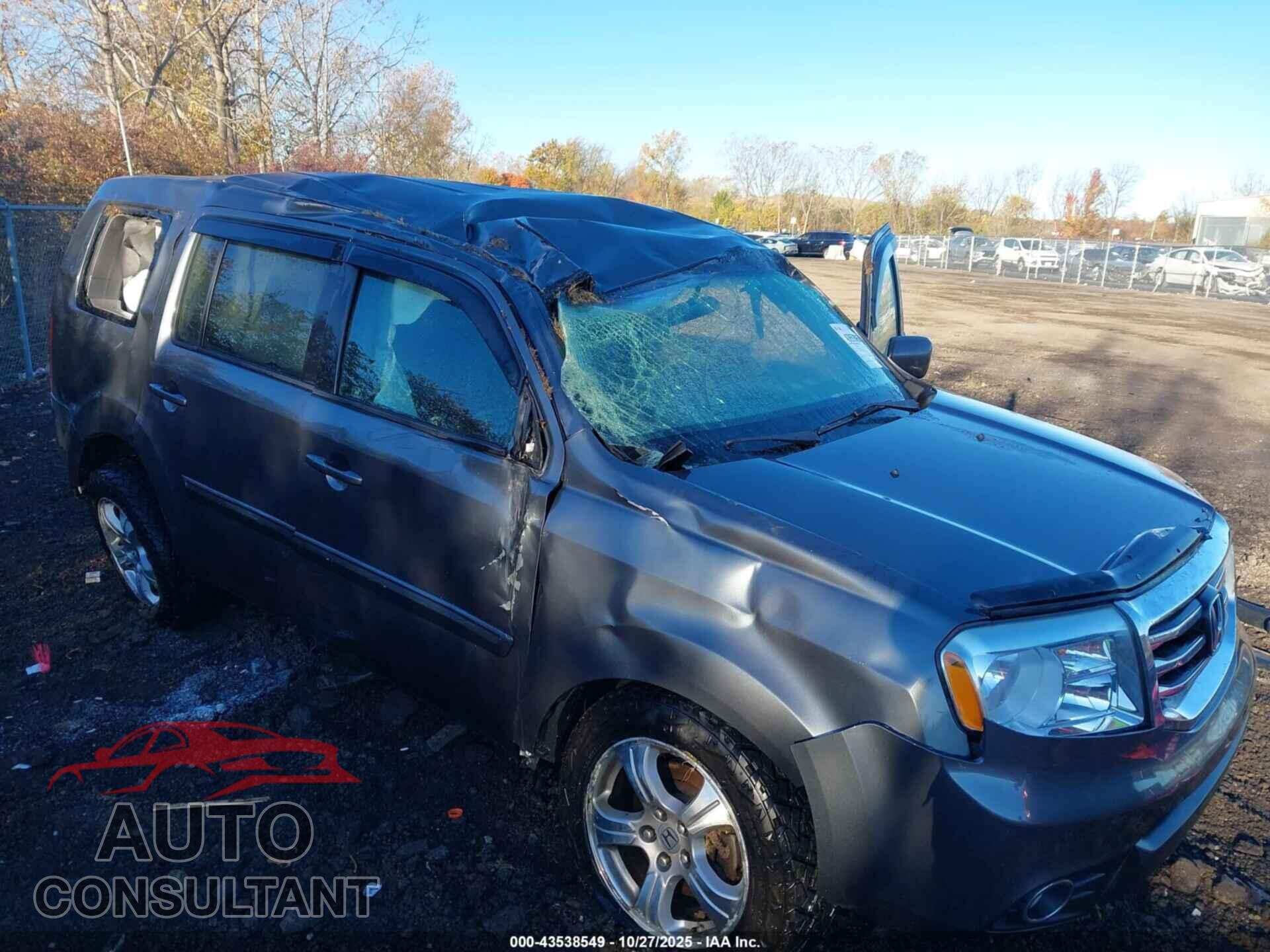 HONDA PILOT 2012 - 5FNYF4H46CB004592