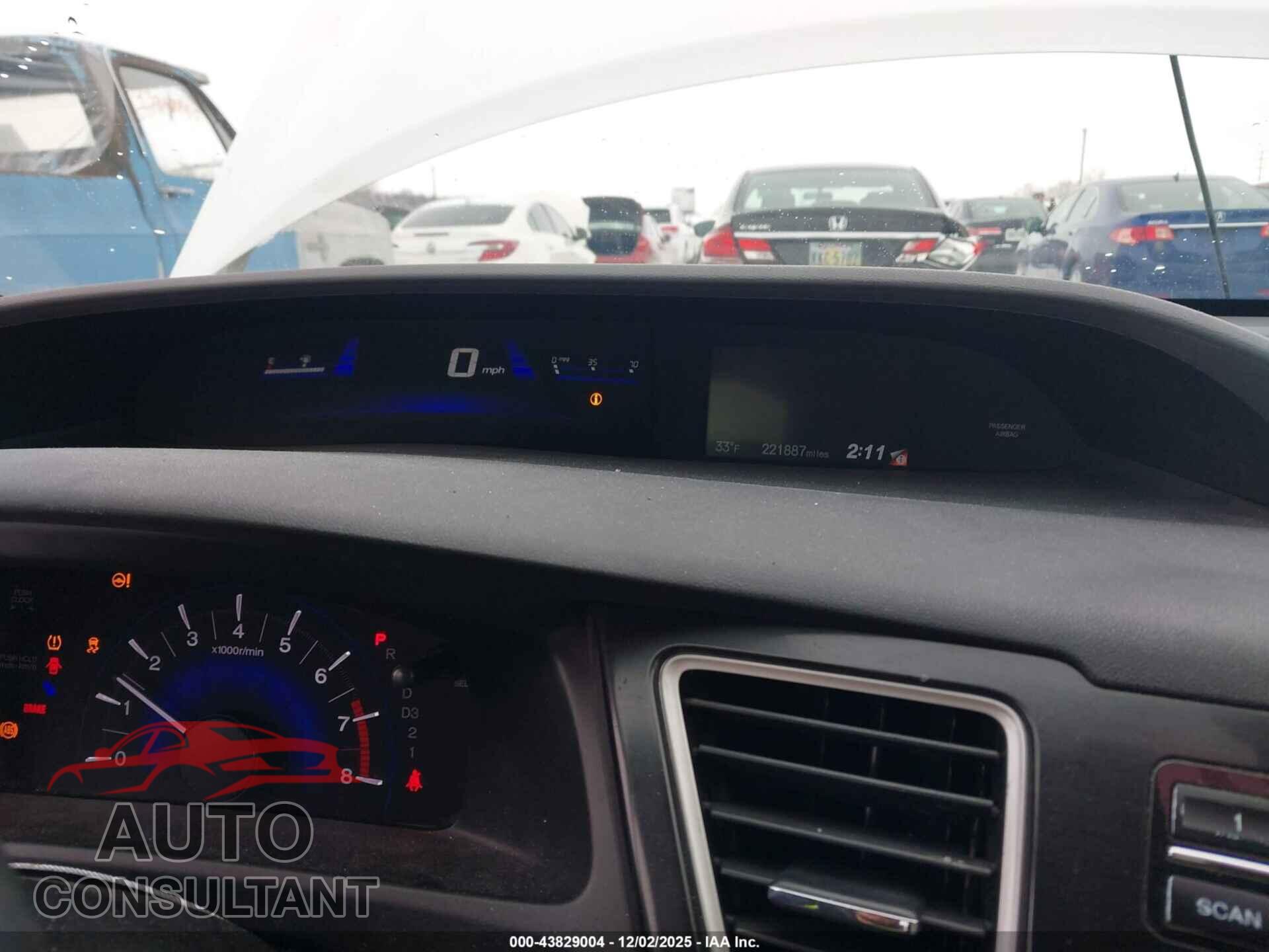 HONDA CIVIC 2013 - 19XFB2F5XDE071822