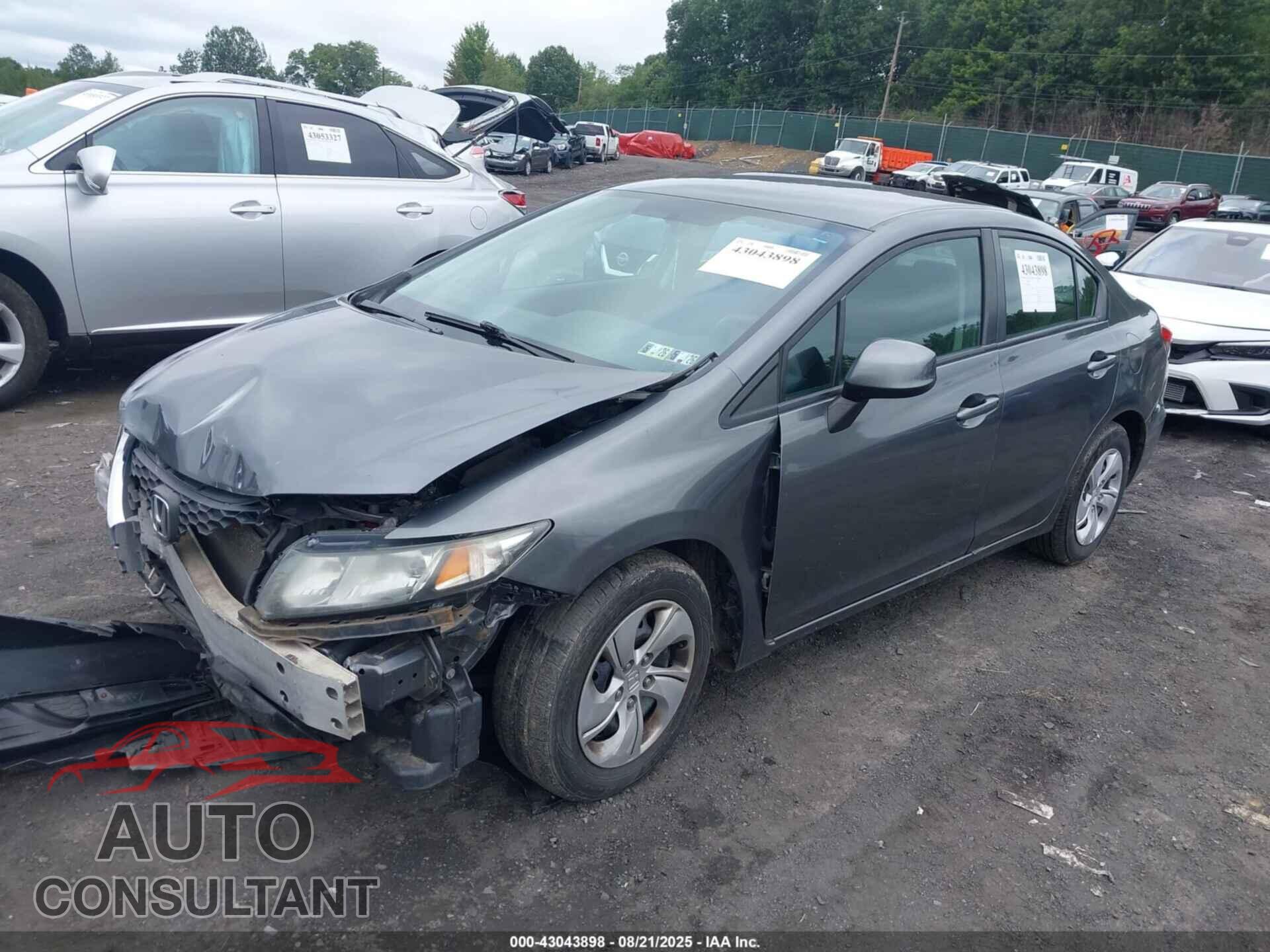 HONDA CIVIC 2013 - 19XFB2F59DE219152