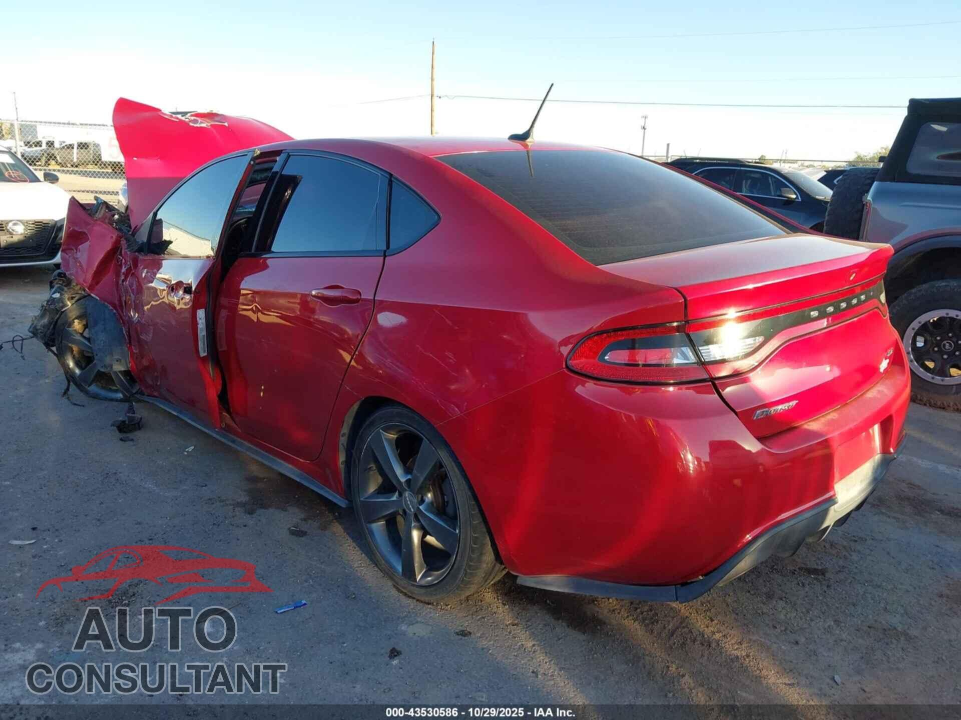 DODGE DART 2015 - 1C3CDFEB9FD266475