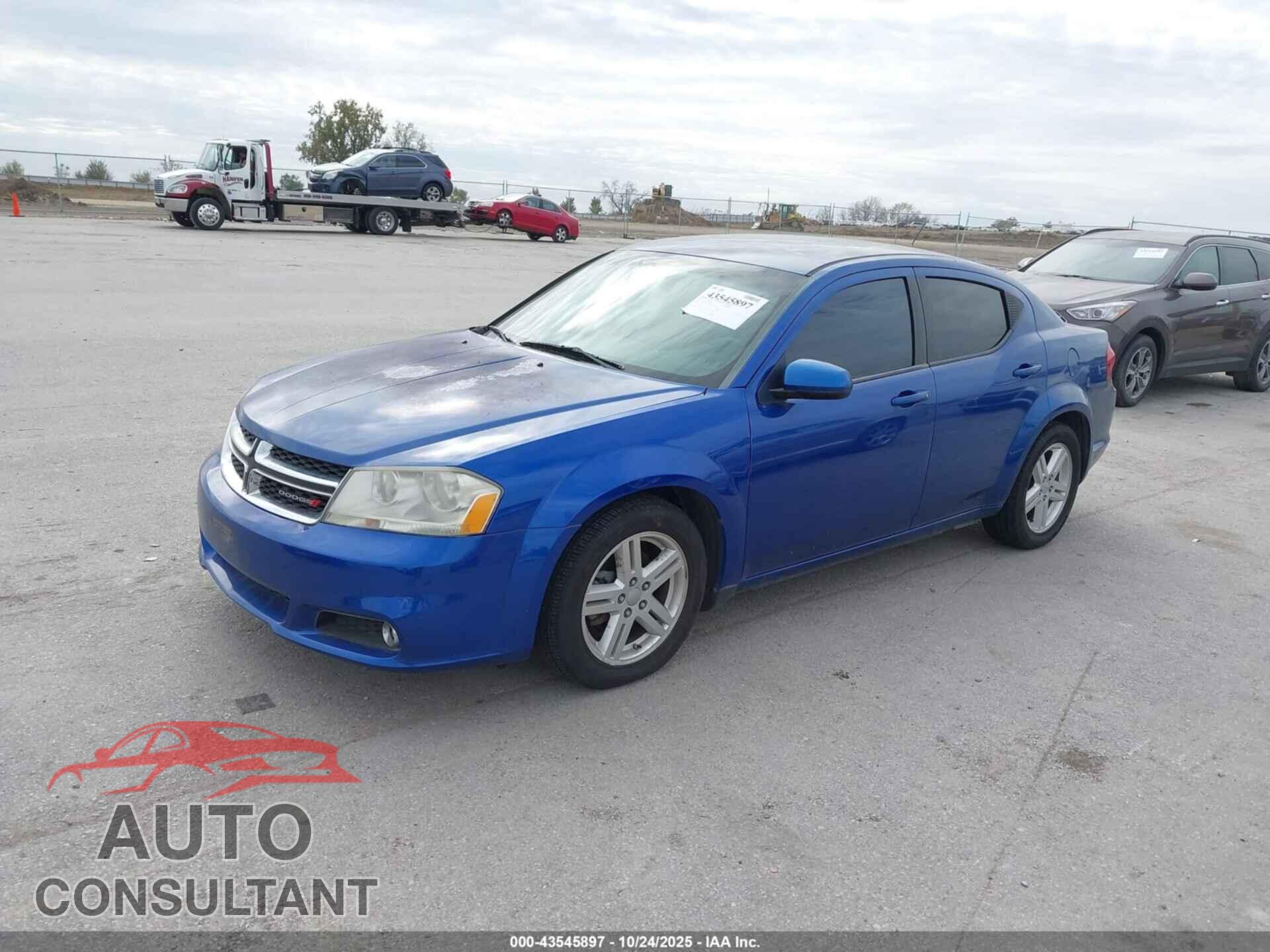 DODGE AVENGER 2013 - 1C3CDZCB3DN768278