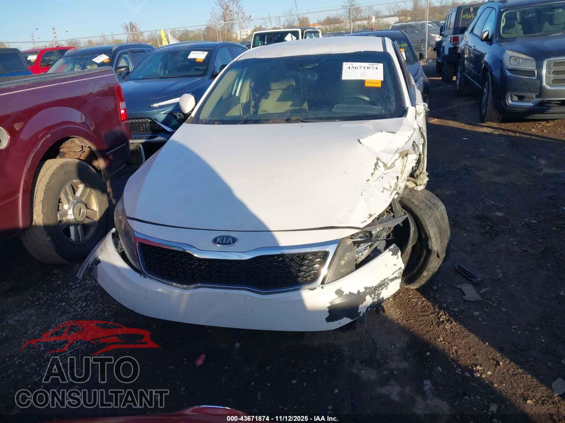 KIA OPTIMA 2012 - KNAGM4A77C5292580