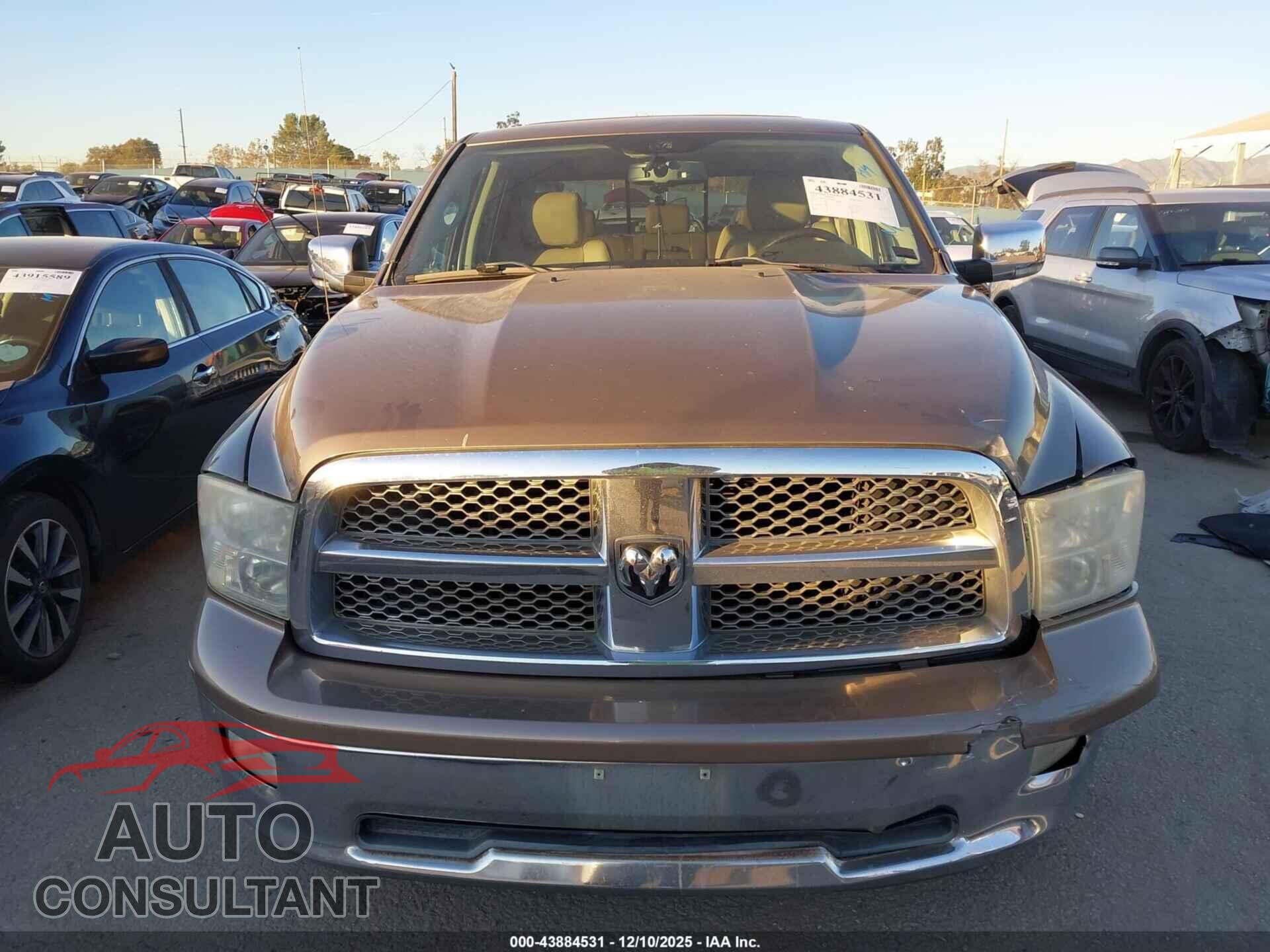 DODGE RAM 1500 2010 - 1D7RB1CT3AS162603