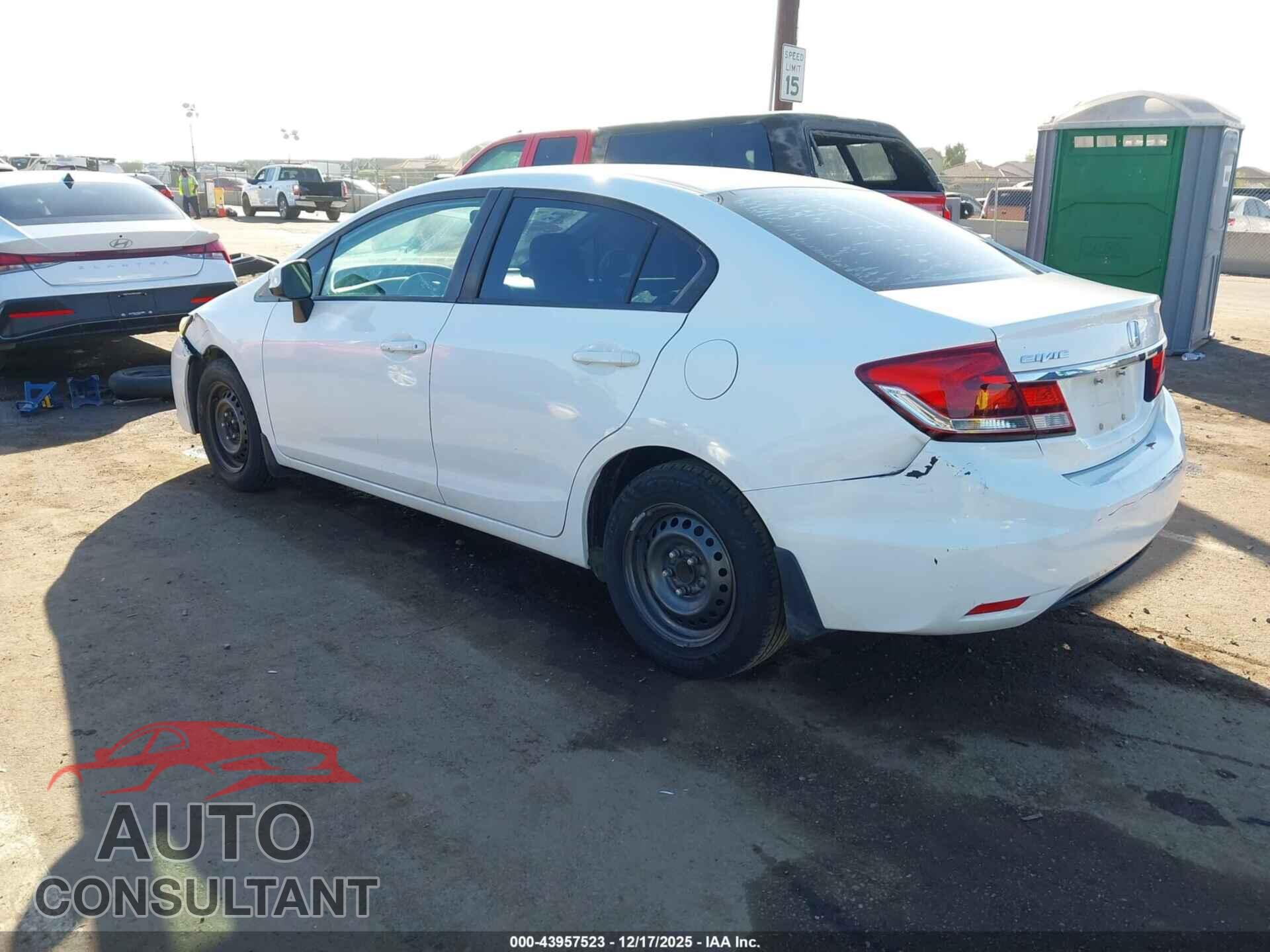 HONDA CIVIC 2013 - 19XFB2F52DE213967