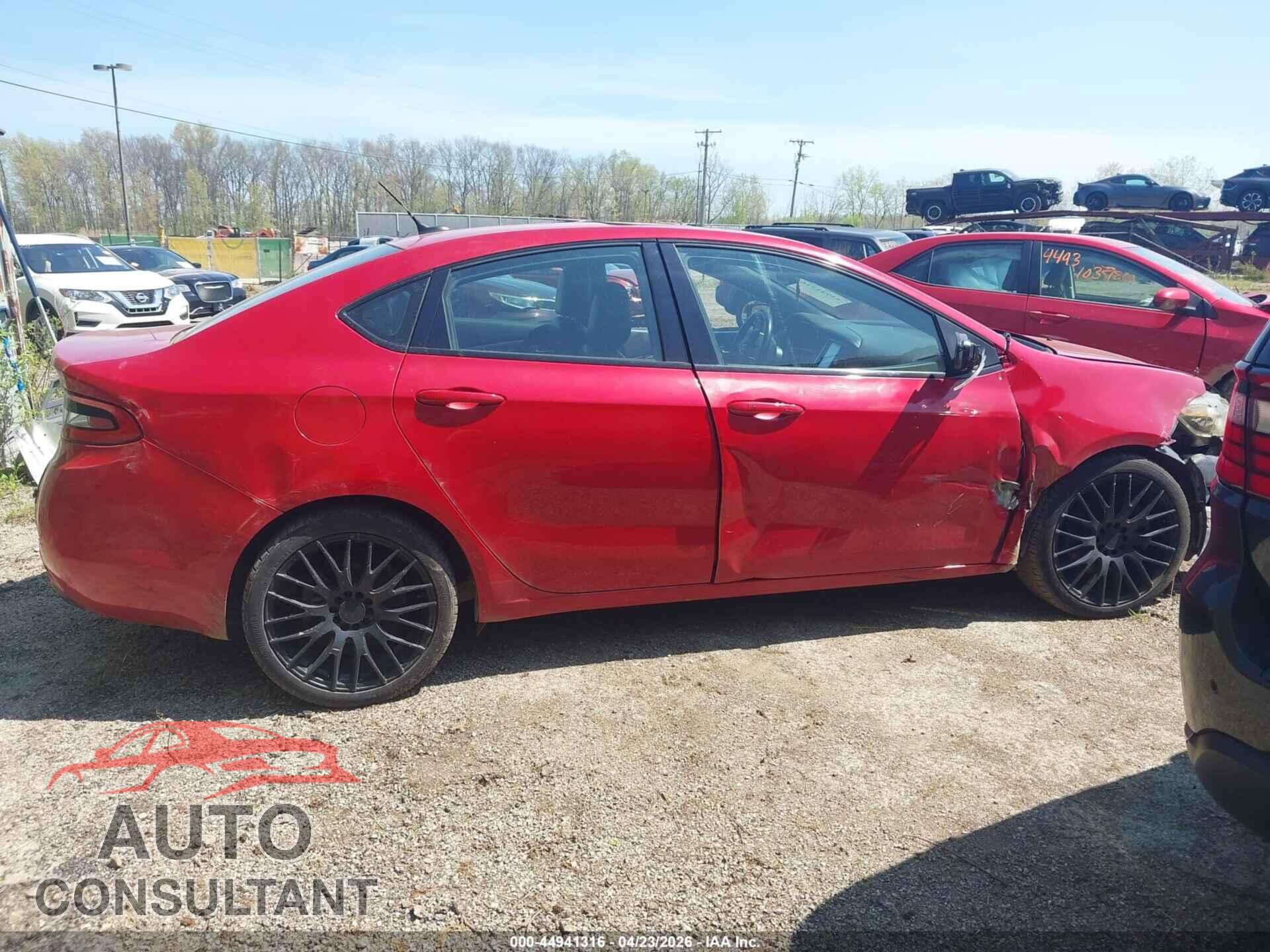 DODGE DART 2015 - 1C3CDFEB0FD276960