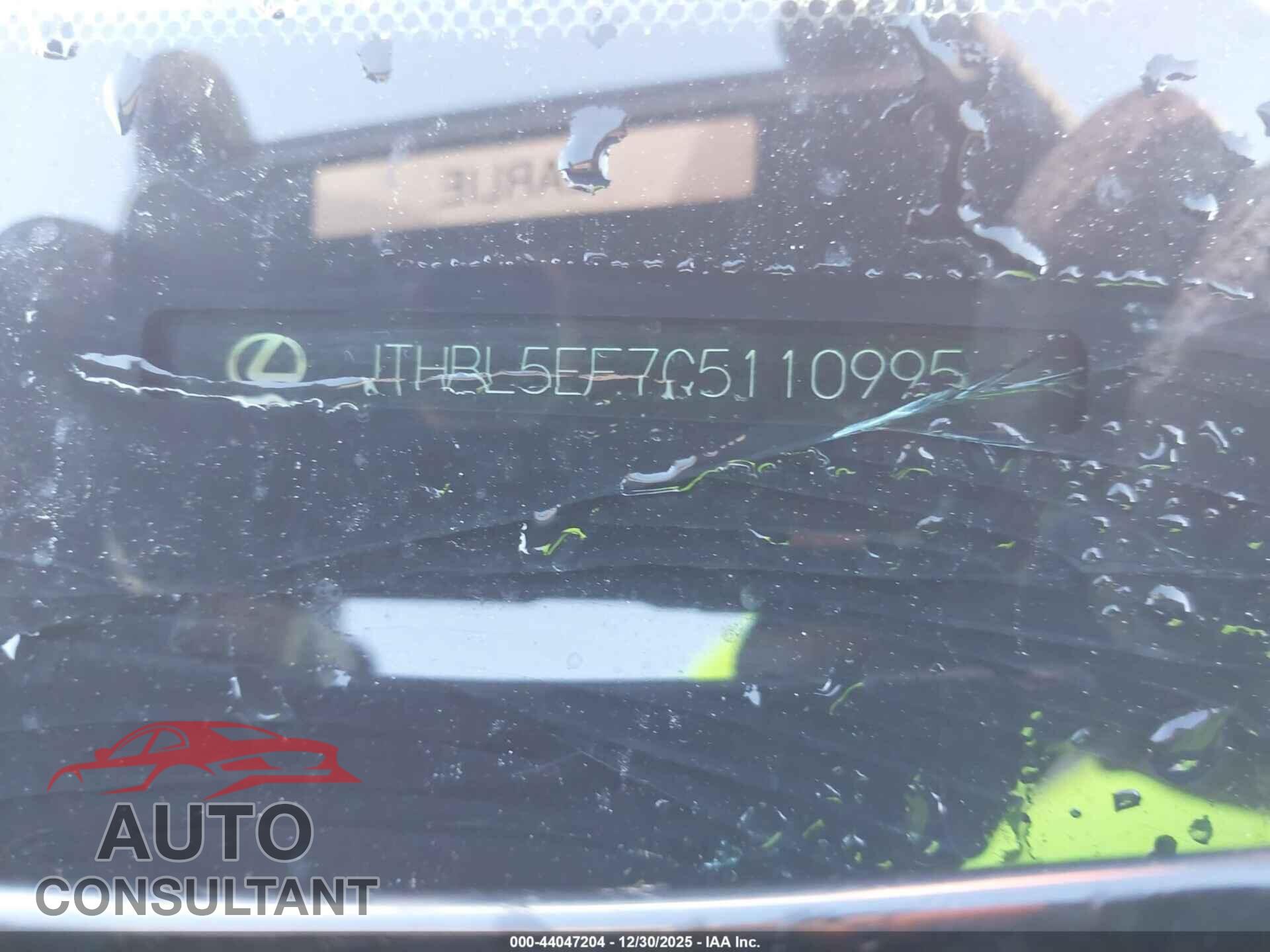 LEXUS LS 460 2012 - JTHBL5EF7C5110995