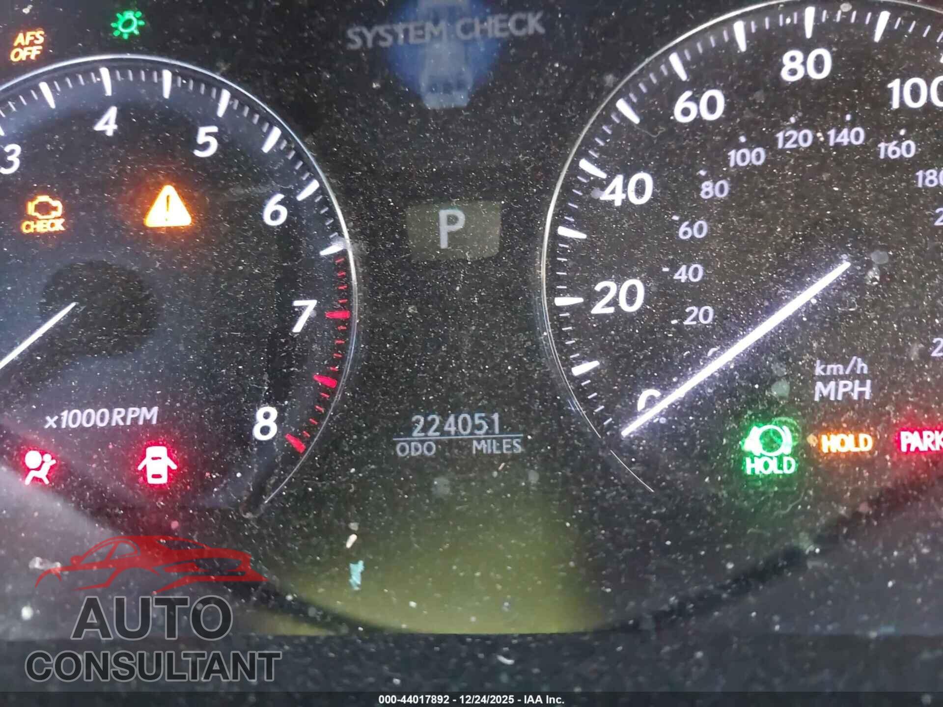LEXUS LS 460 2011 - JTHBL5EF7B5107903