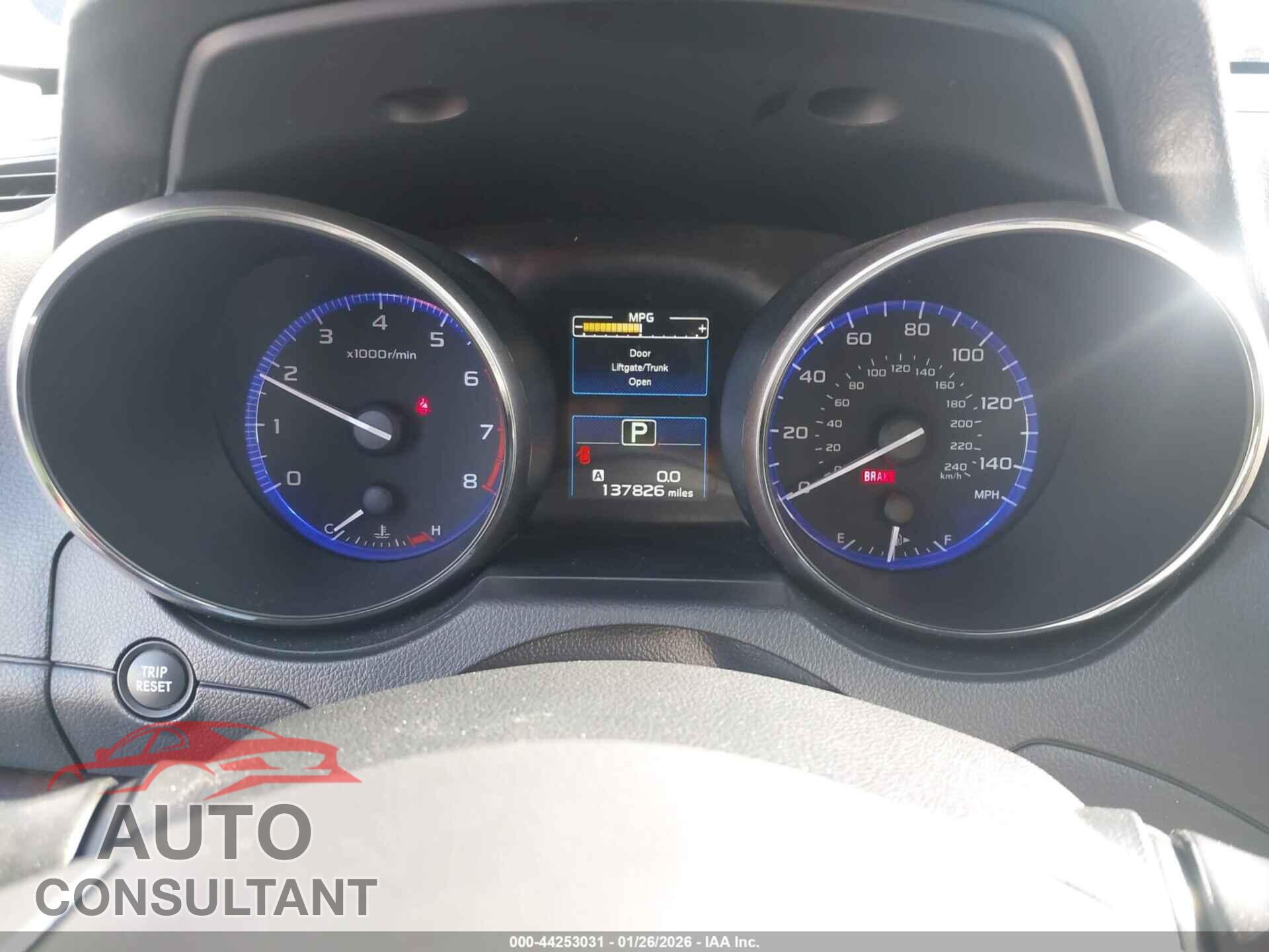 SUBARU OUTBACK 2015 - 4S4BSAJC0F3229363