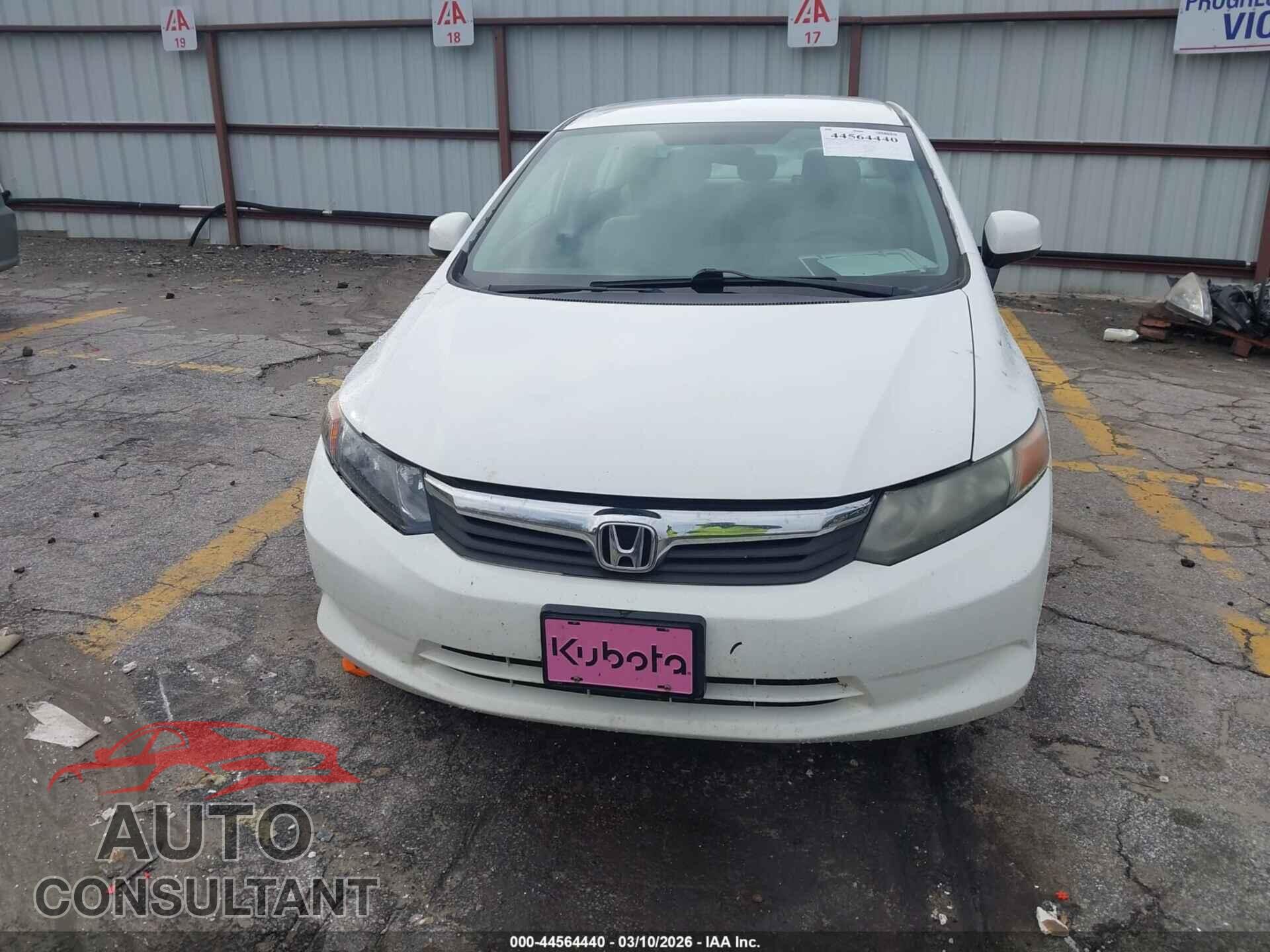 HONDA CIVIC 2012 - 19XFB2F54CE100973