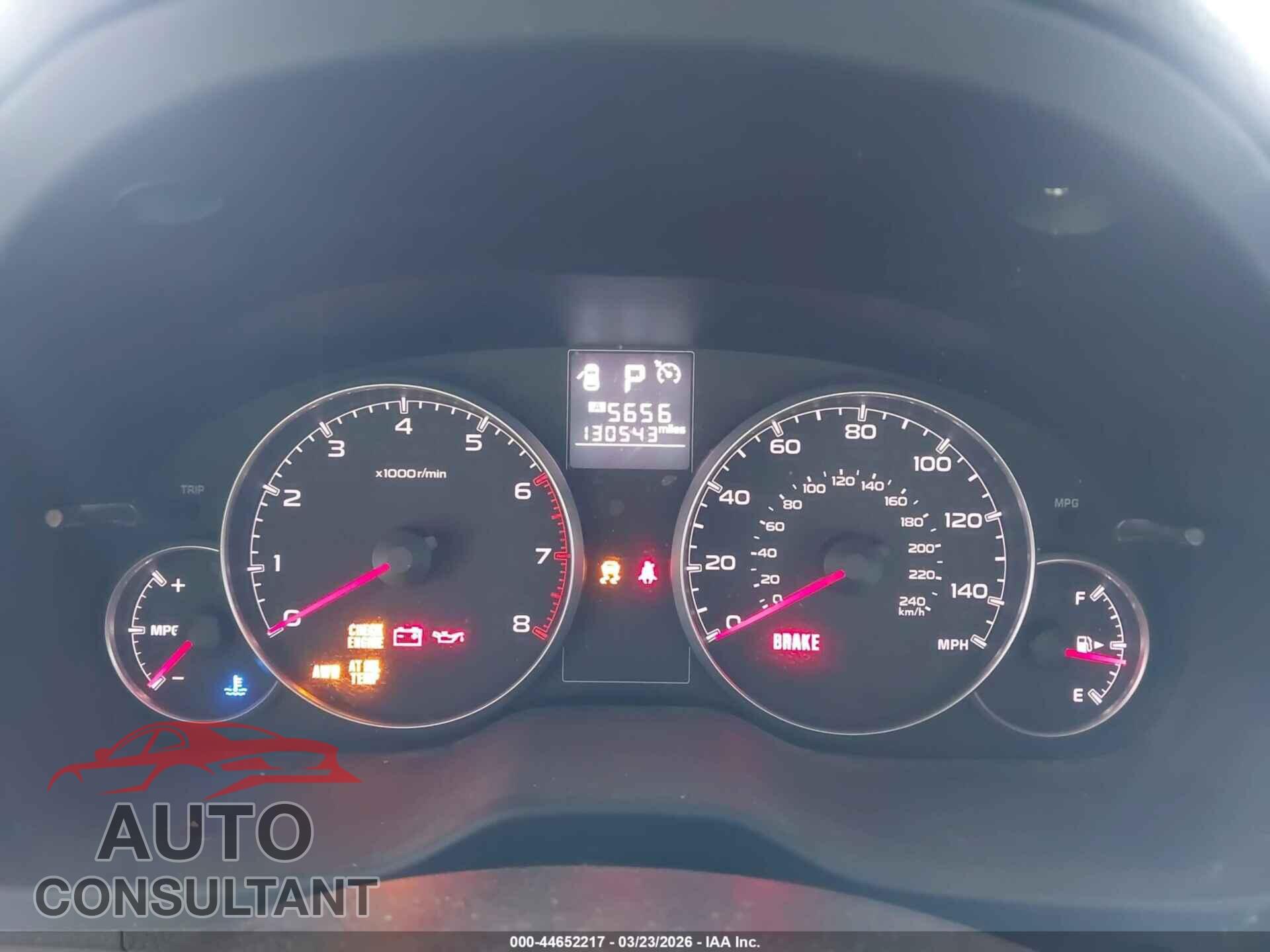 SUBARU OUTBACK 2014 - 4S4BRBAC4E3302900