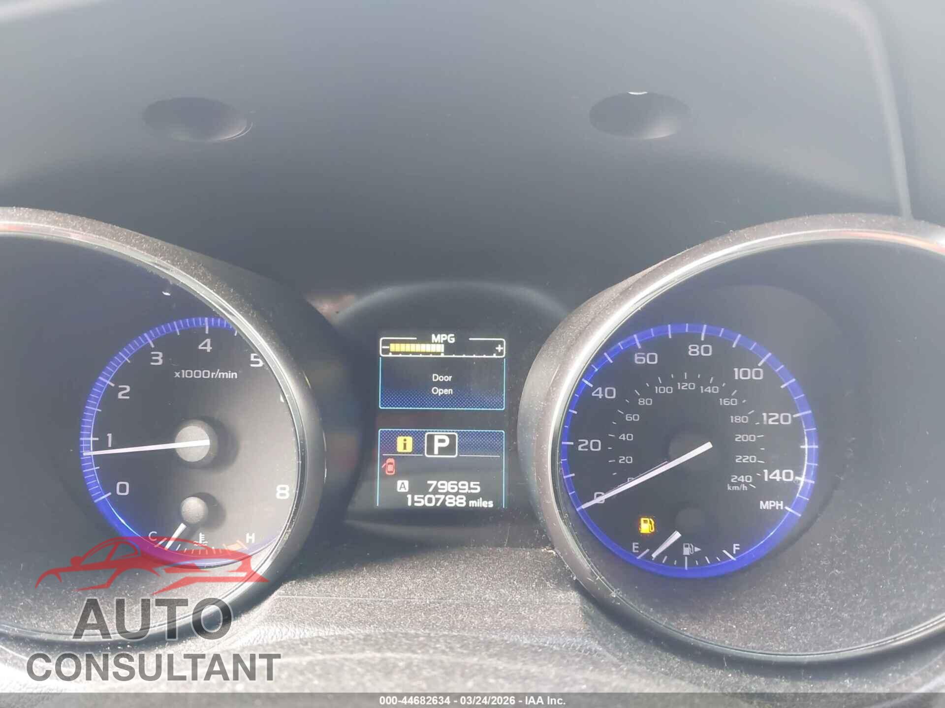SUBARU OUTBACK 2016 - 4S4BSALC4G3227646