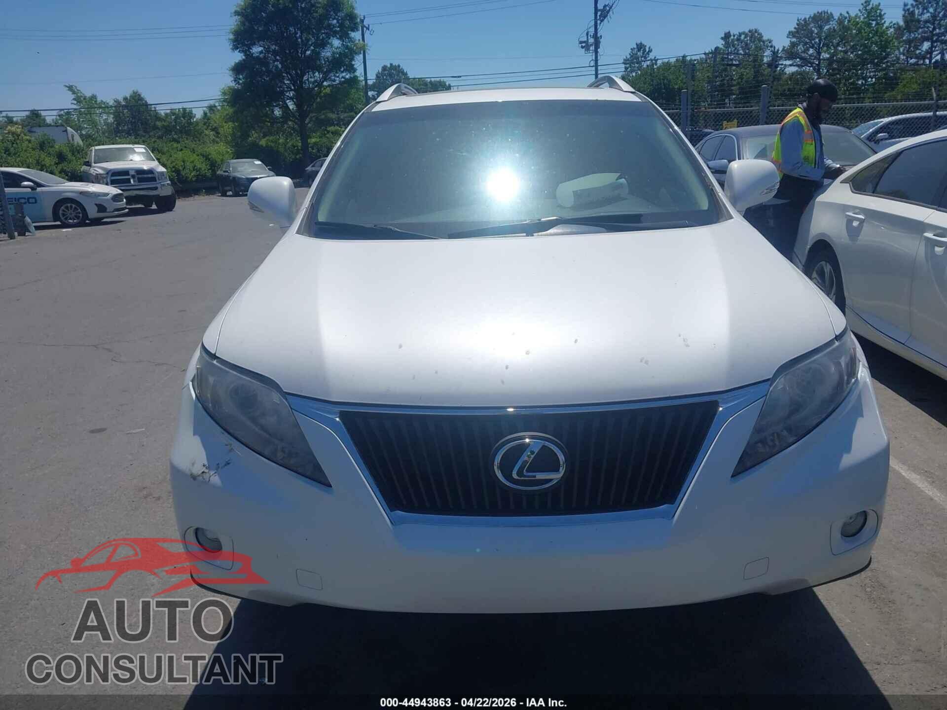 LEXUS RX 350 2011 - 2T2BK1BA8BC101032