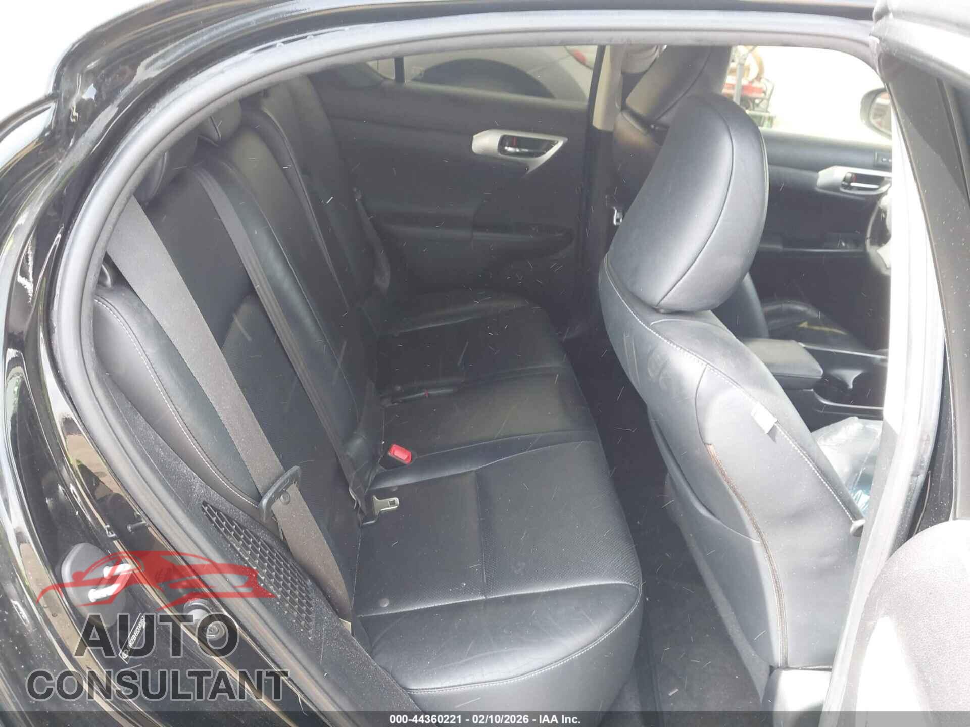 LEXUS CT 200H 2011 - JTHKD5BH5B2040657
