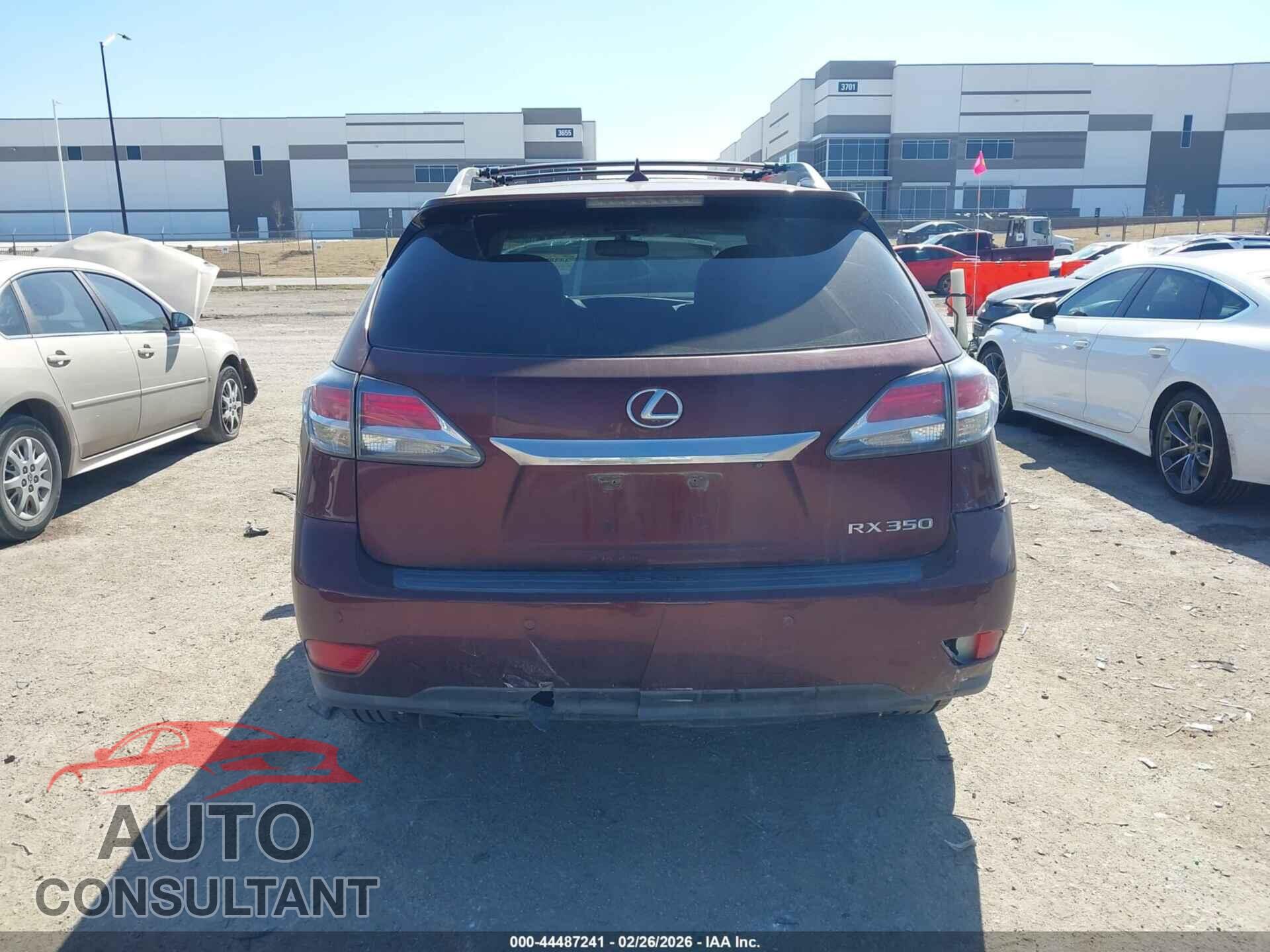 LEXUS RX 350 2013 - 2T2ZK1BA2DC127403