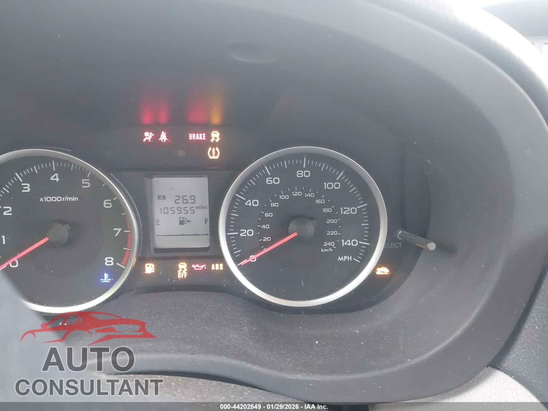 SUBARU FORESTER 2017 - JF2SJADC3HH552848