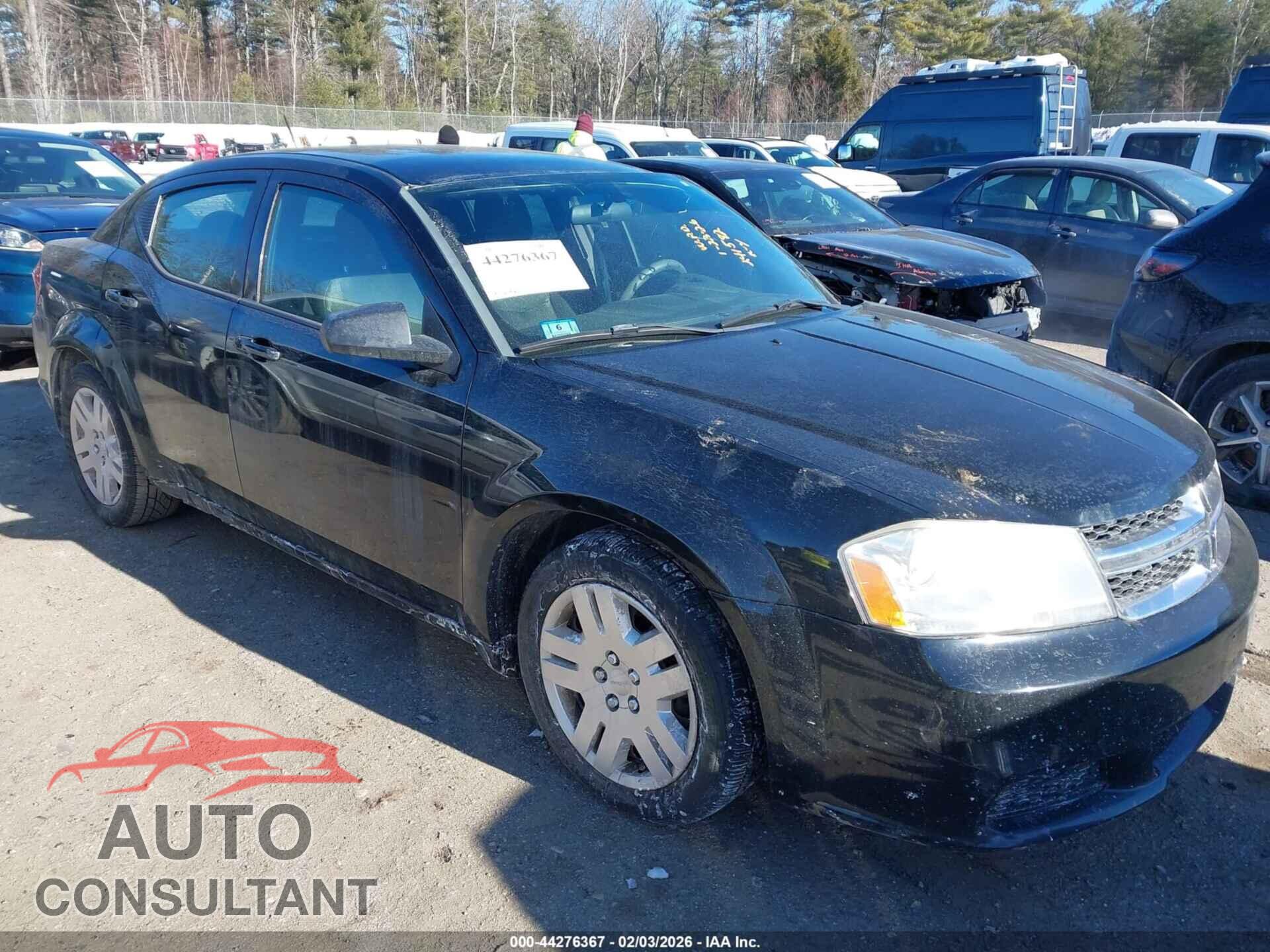 DODGE AVENGER 2012 - 1C3CDZAB0CN259685