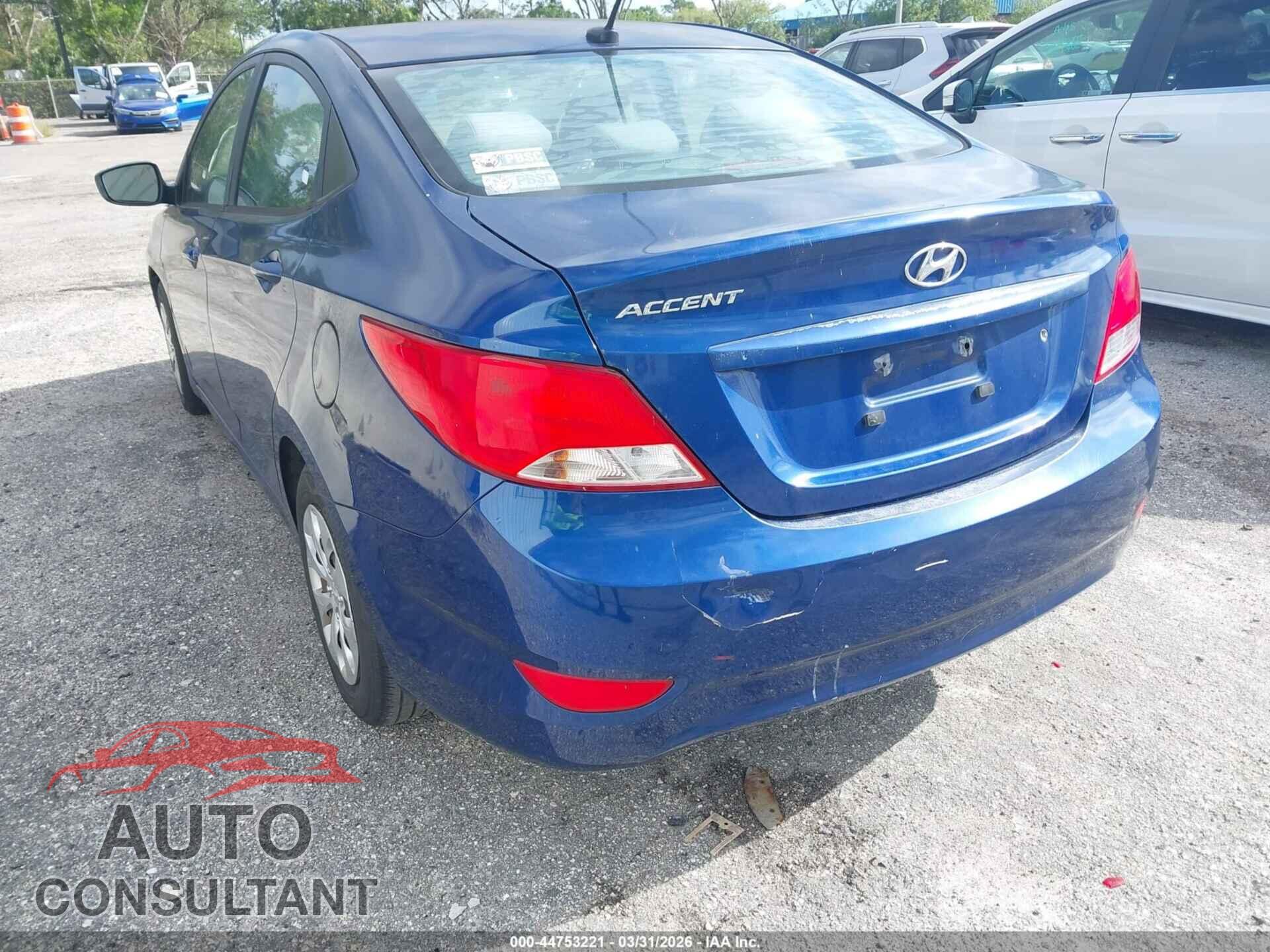 HYUNDAI ACCENT 2016 - KMHCT4AE7GU983473