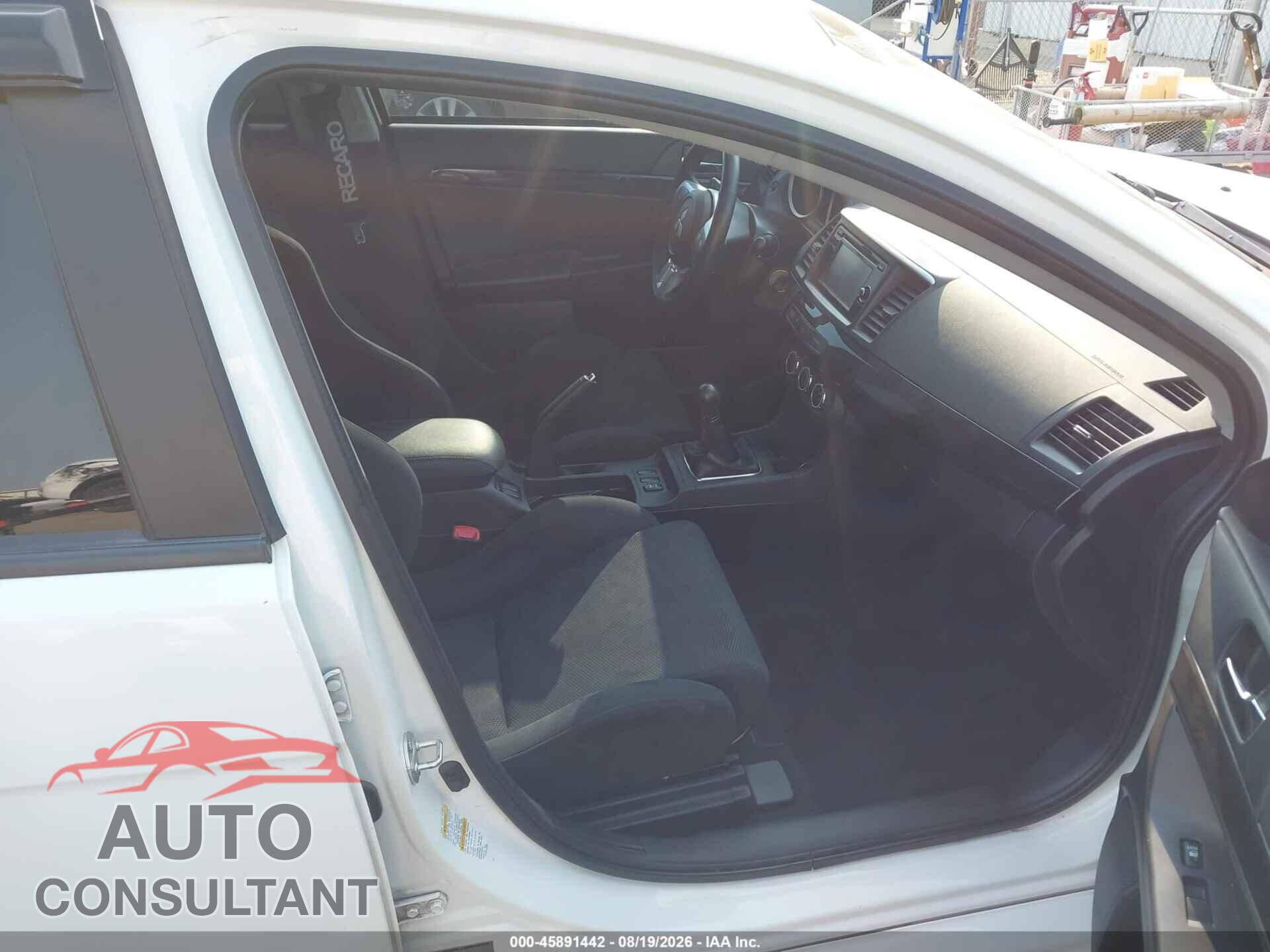 MITSUBISHI LANCER EVOLUTION 2015 - JA32W8FV2FU603959