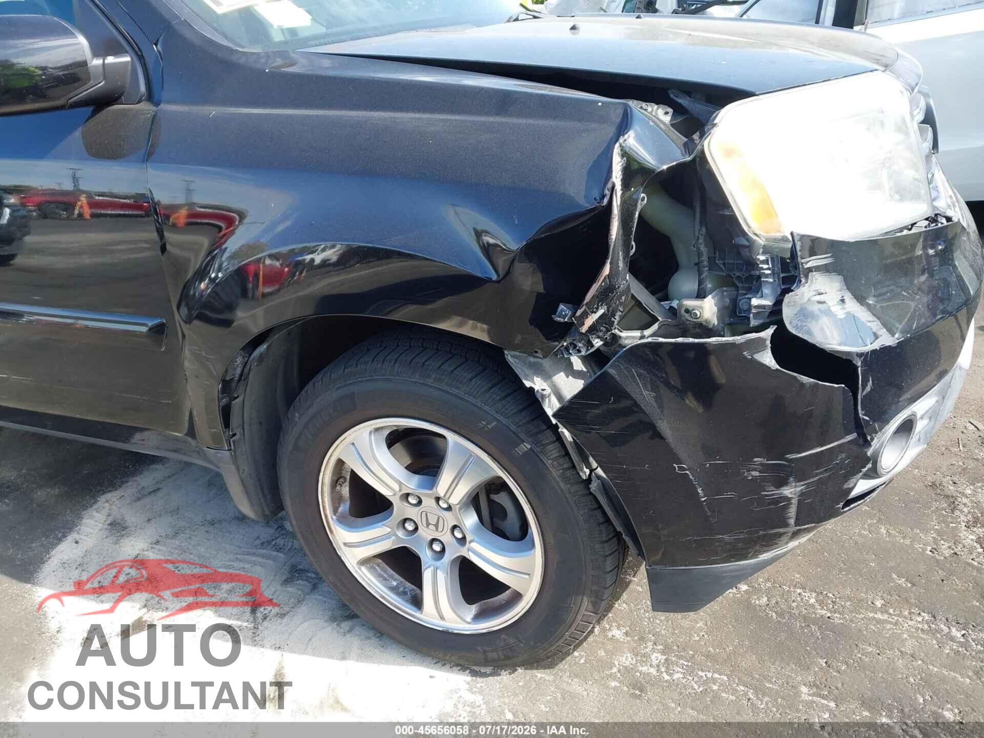 HONDA PILOT 2012 - 5FNYF3H56CB032105
