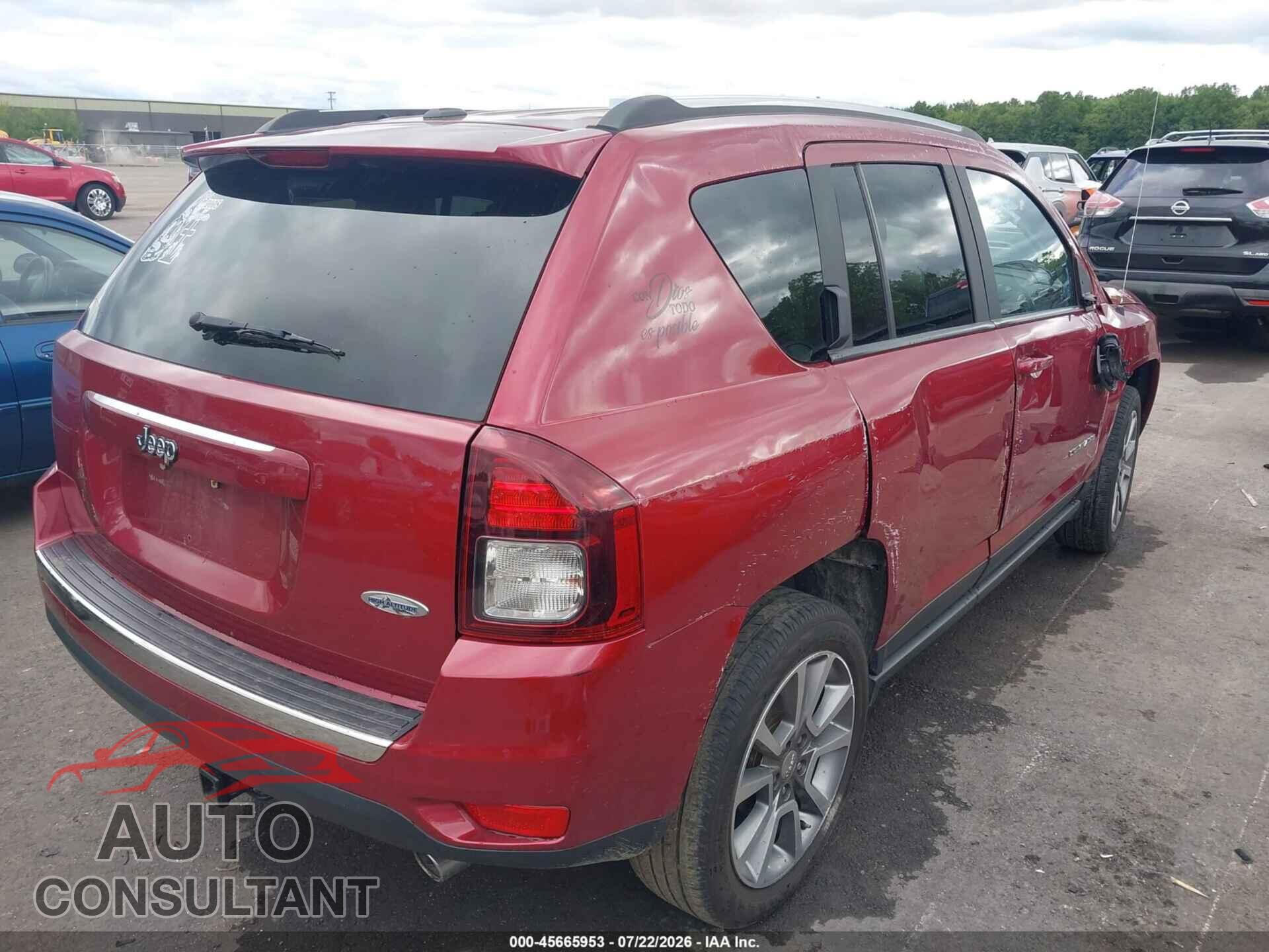 JEEP COMPASS 2017 - 1C4NJCEB1HD171097