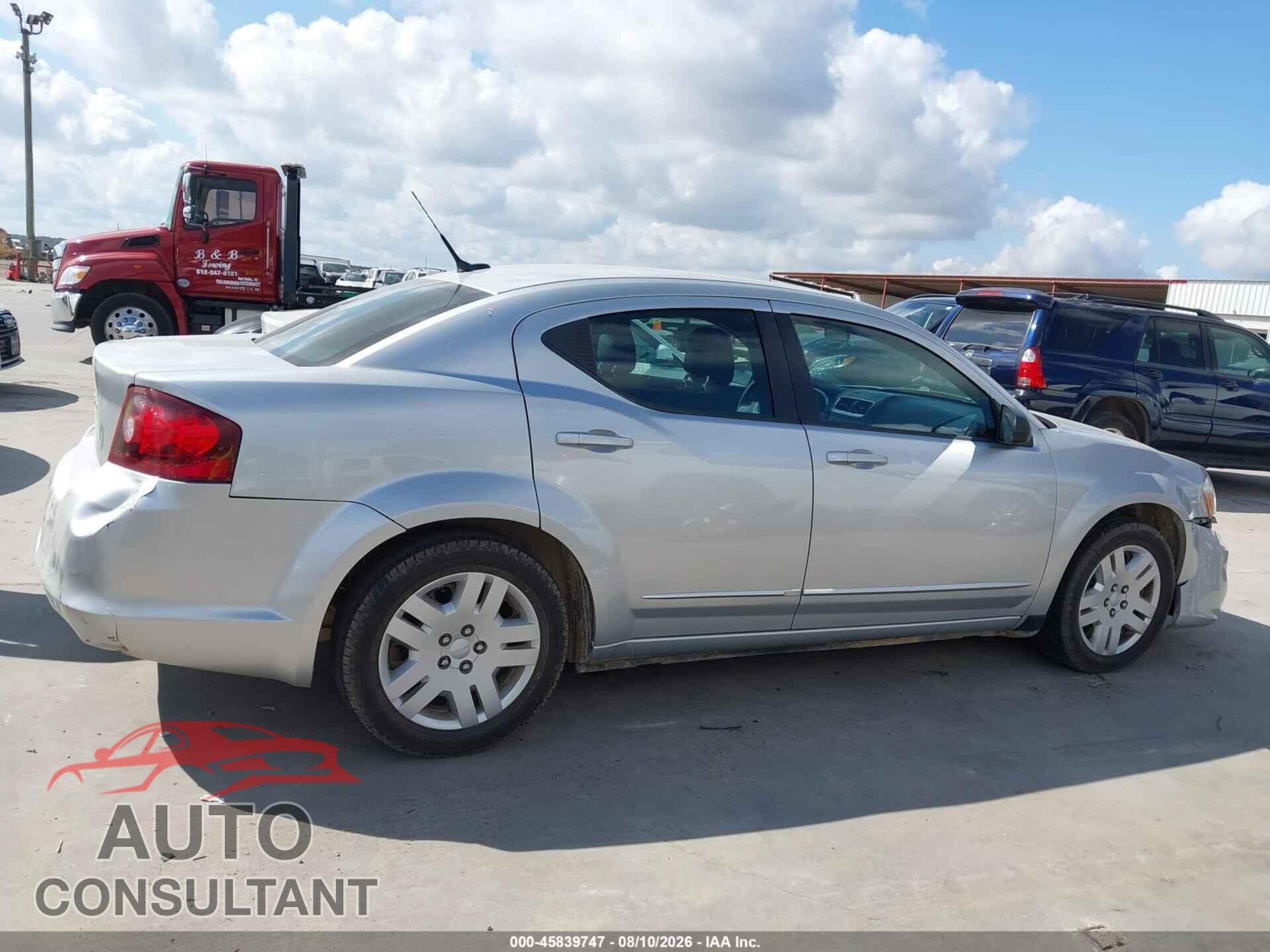 DODGE AVENGER 2011 - 1B3BD4FB6BN540845