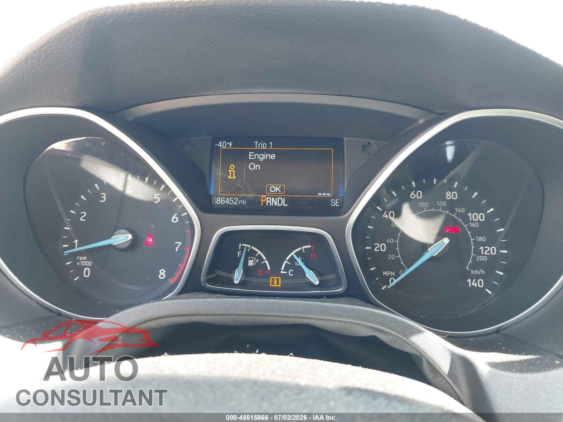FORD FOCUS 2016 - 1FADP3F25GL285980