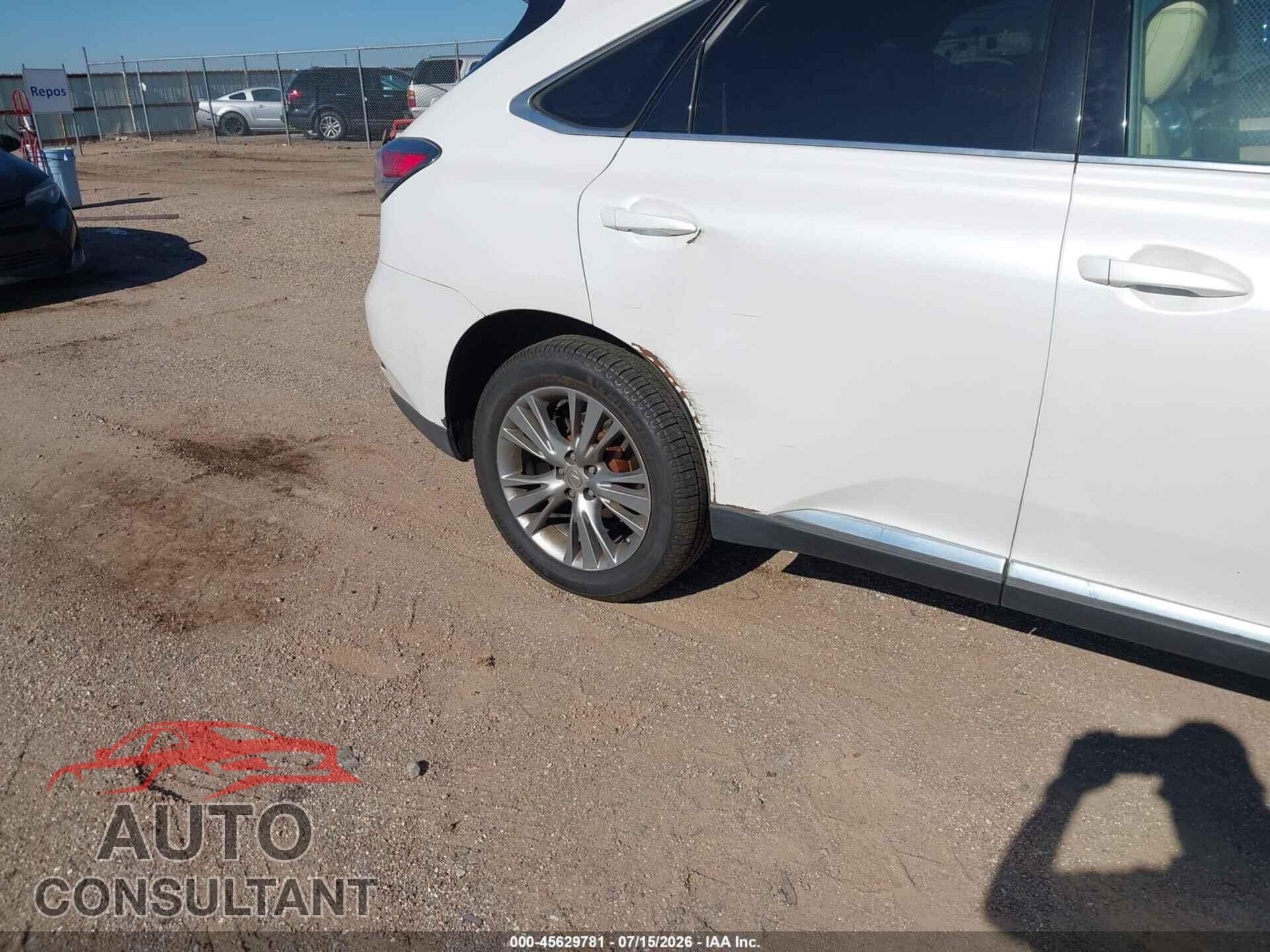 LEXUS RX 350 2013 - 2T2BK1BA6DC200905