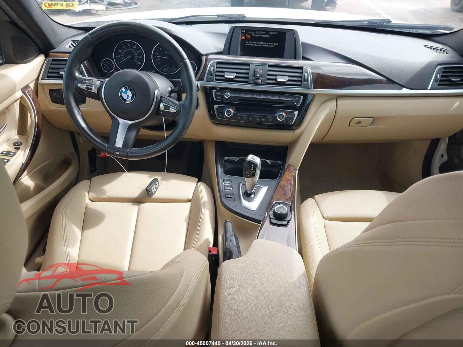 BMW 320I 2016 - WBA8E1G50GNU10044