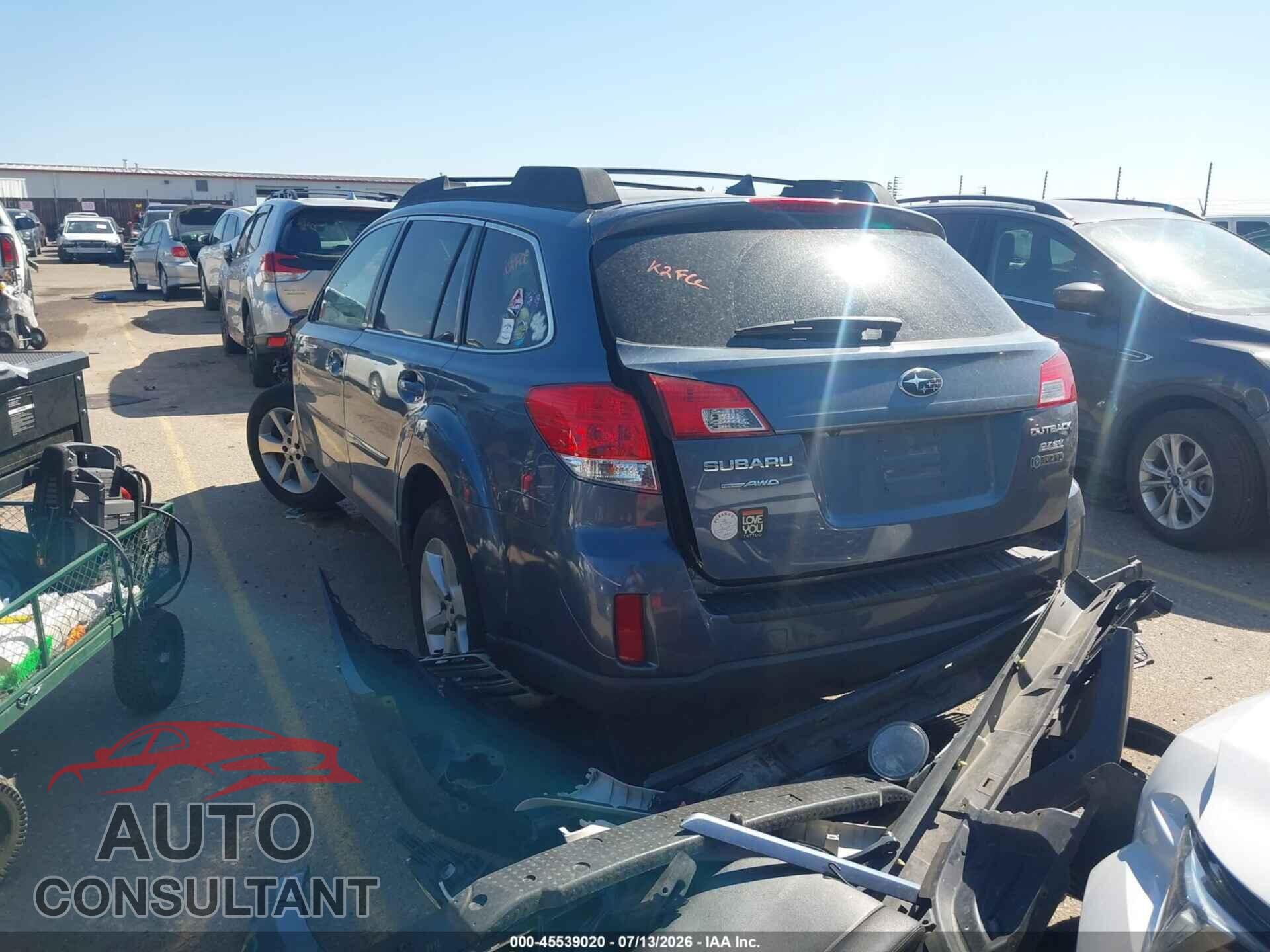 SUBARU OUTBACK 2014 - 4S4BRBLC9E3202904