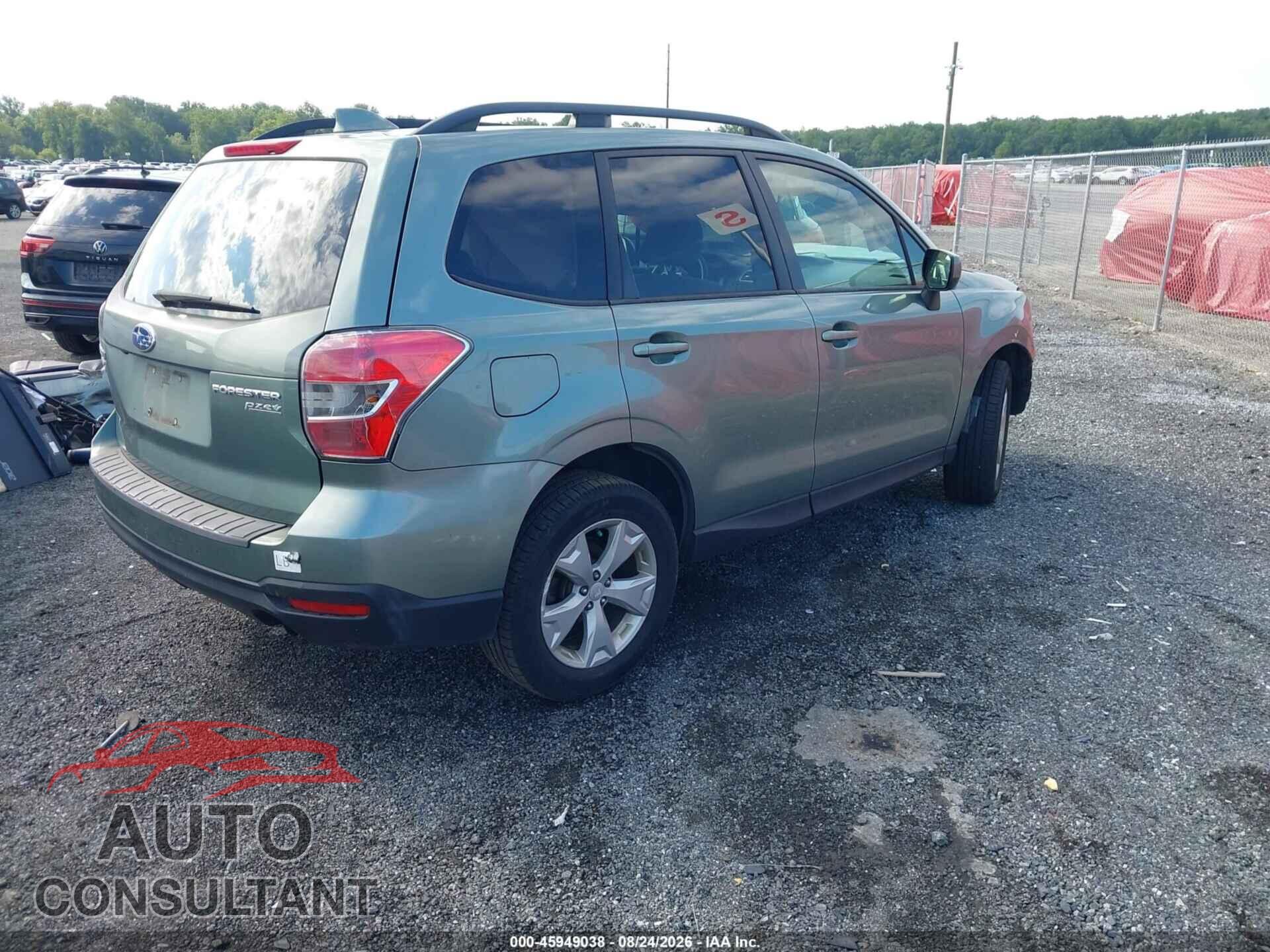 SUBARU FORESTER 2016 - JF2SJAFC8GH538181