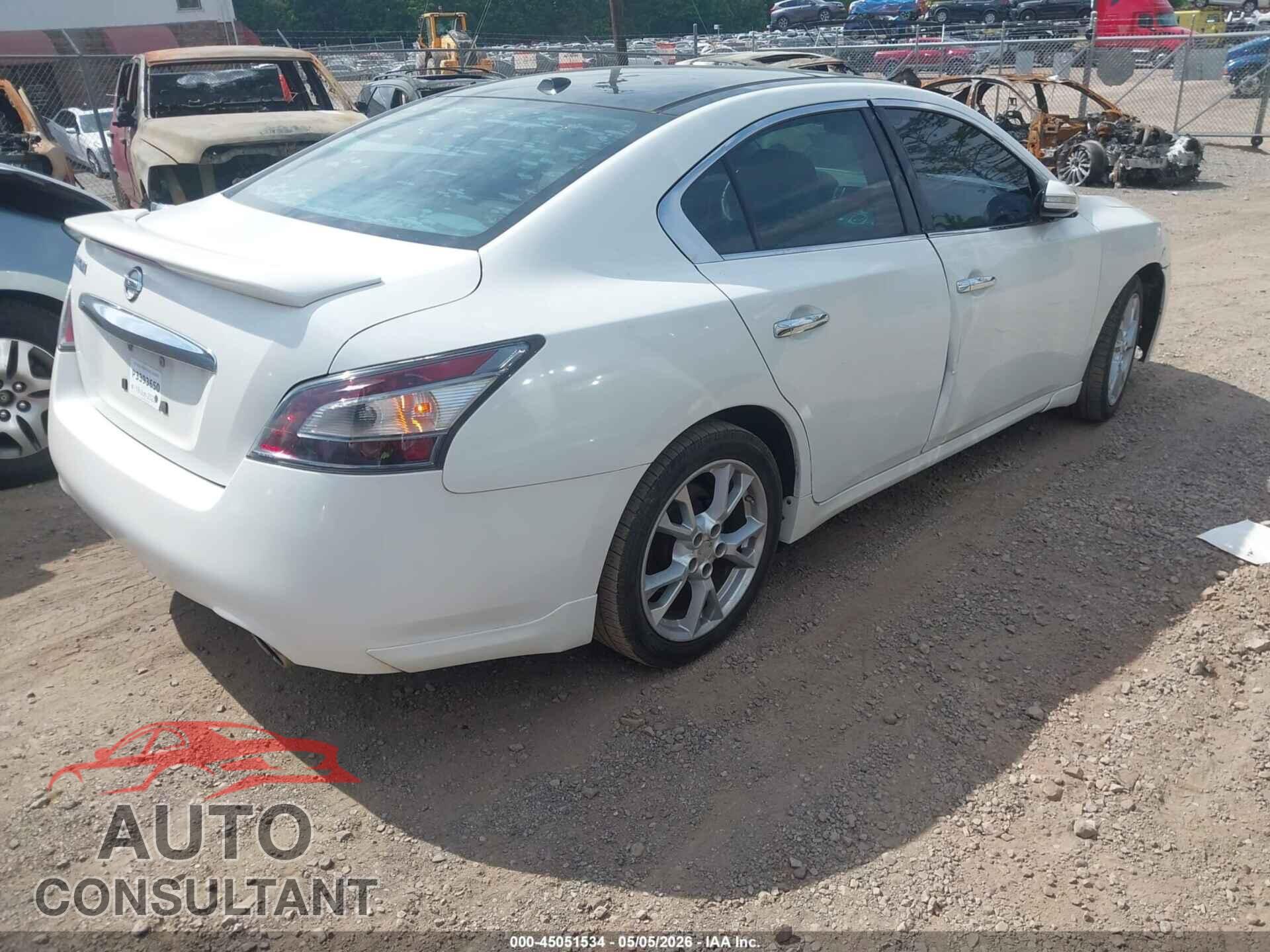 NISSAN MAXIMA 2012 - 1N4AA5AP1CC812412