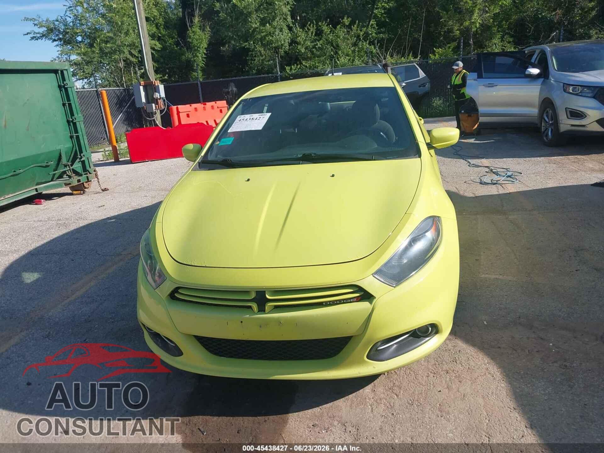 DODGE DART 2013 - 1C3CDFBA2DD179235