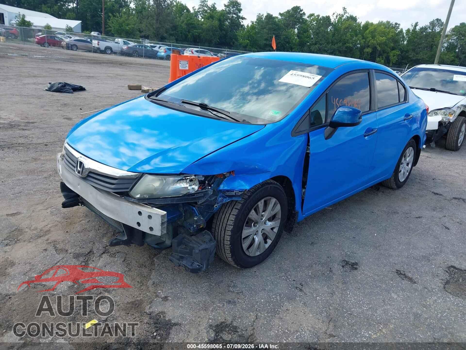 HONDA CIVIC 2012 - 19XFB2F55CE060774