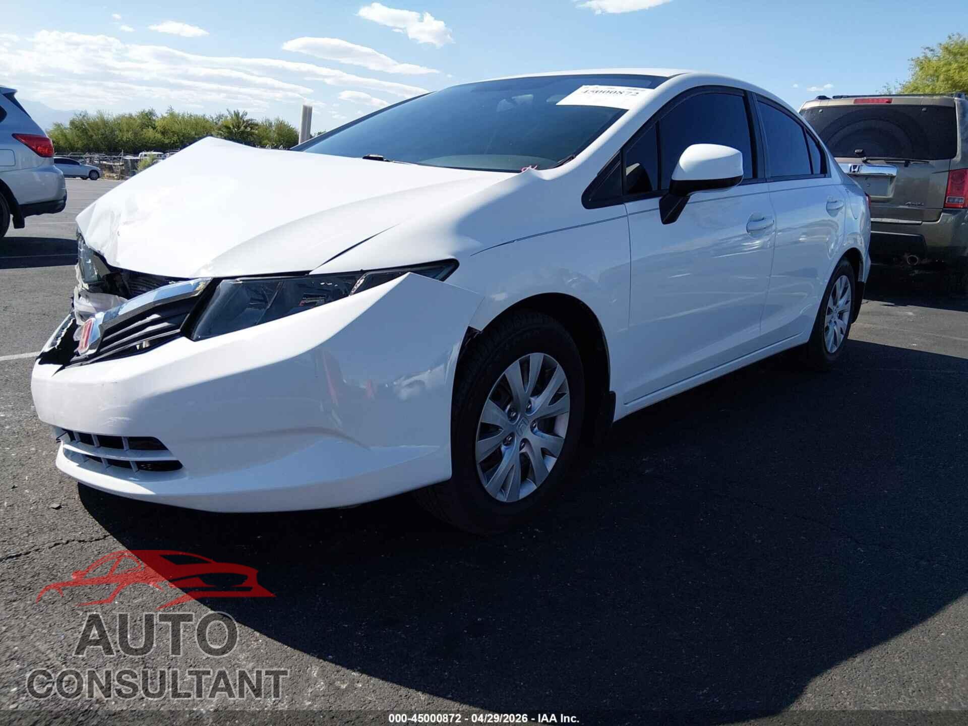 HONDA CIVIC 2012 - 2HGFB2F56CH587180
