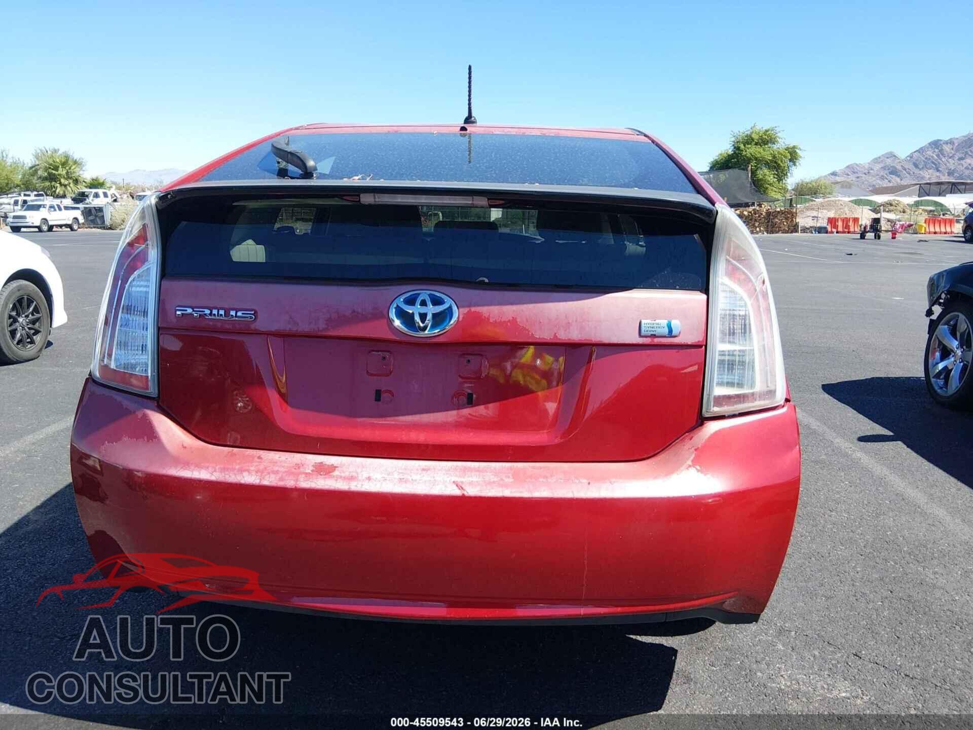 TOYOTA PRIUS 2013 - JTDKN3DU8D5627935