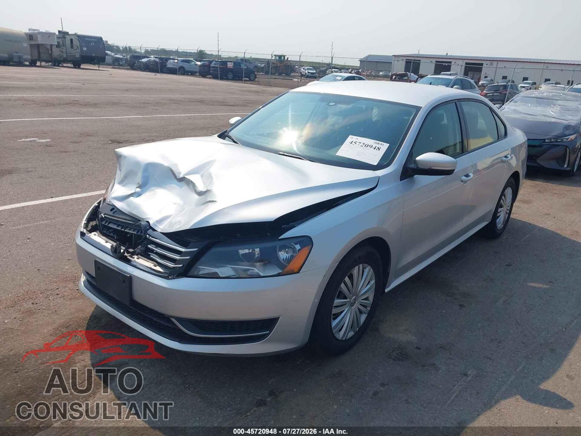 VOLKSWAGEN PASSAT 2014 - 1VWAP7A30EC009950