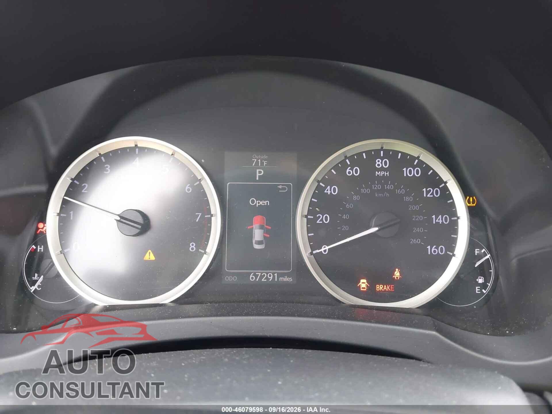 LEXUS IS 250 2015 - JTHCF1D28F5021735