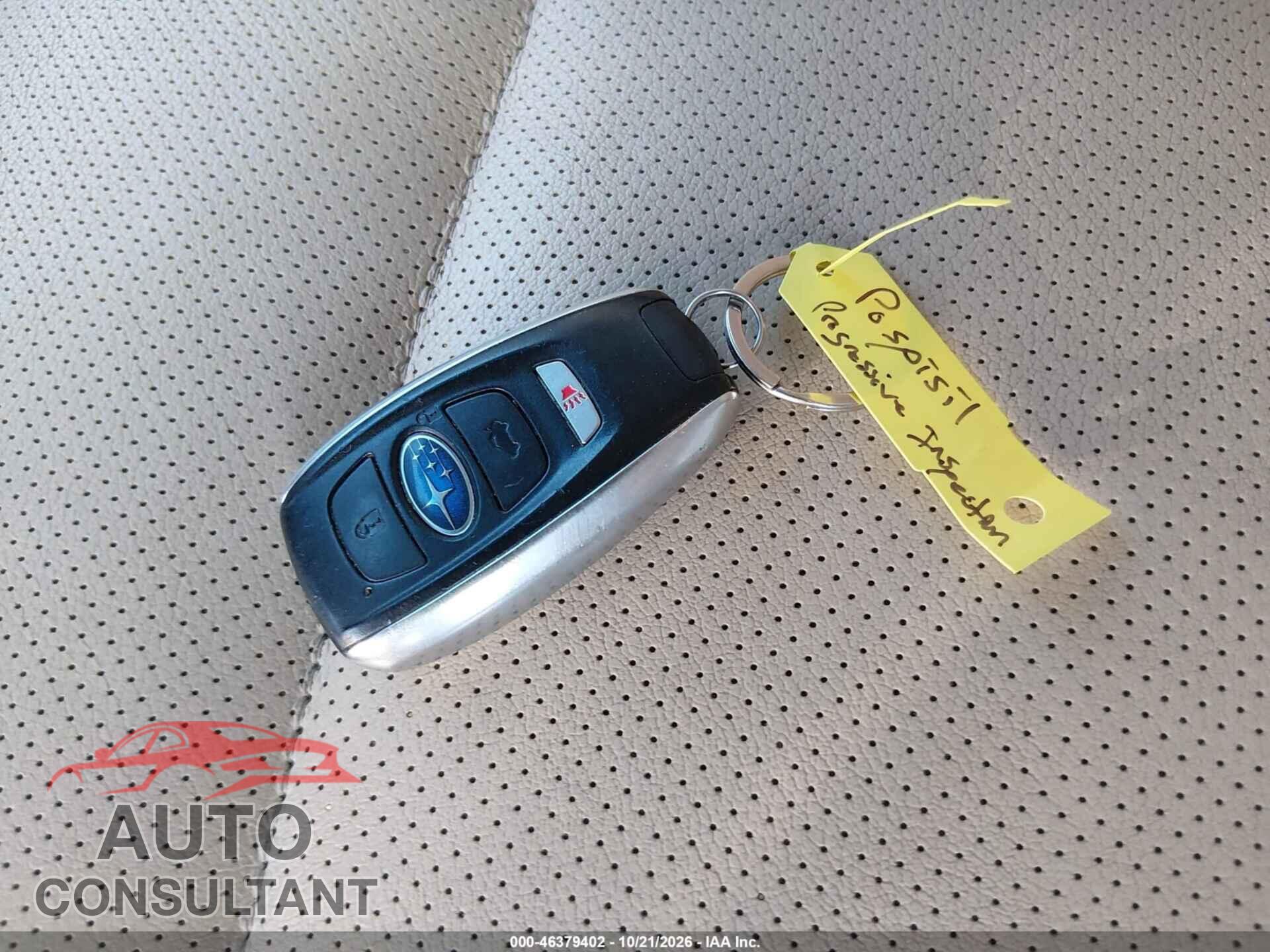 SUBARU OUTBACK 2015 - 4S4BSELC8F3214565