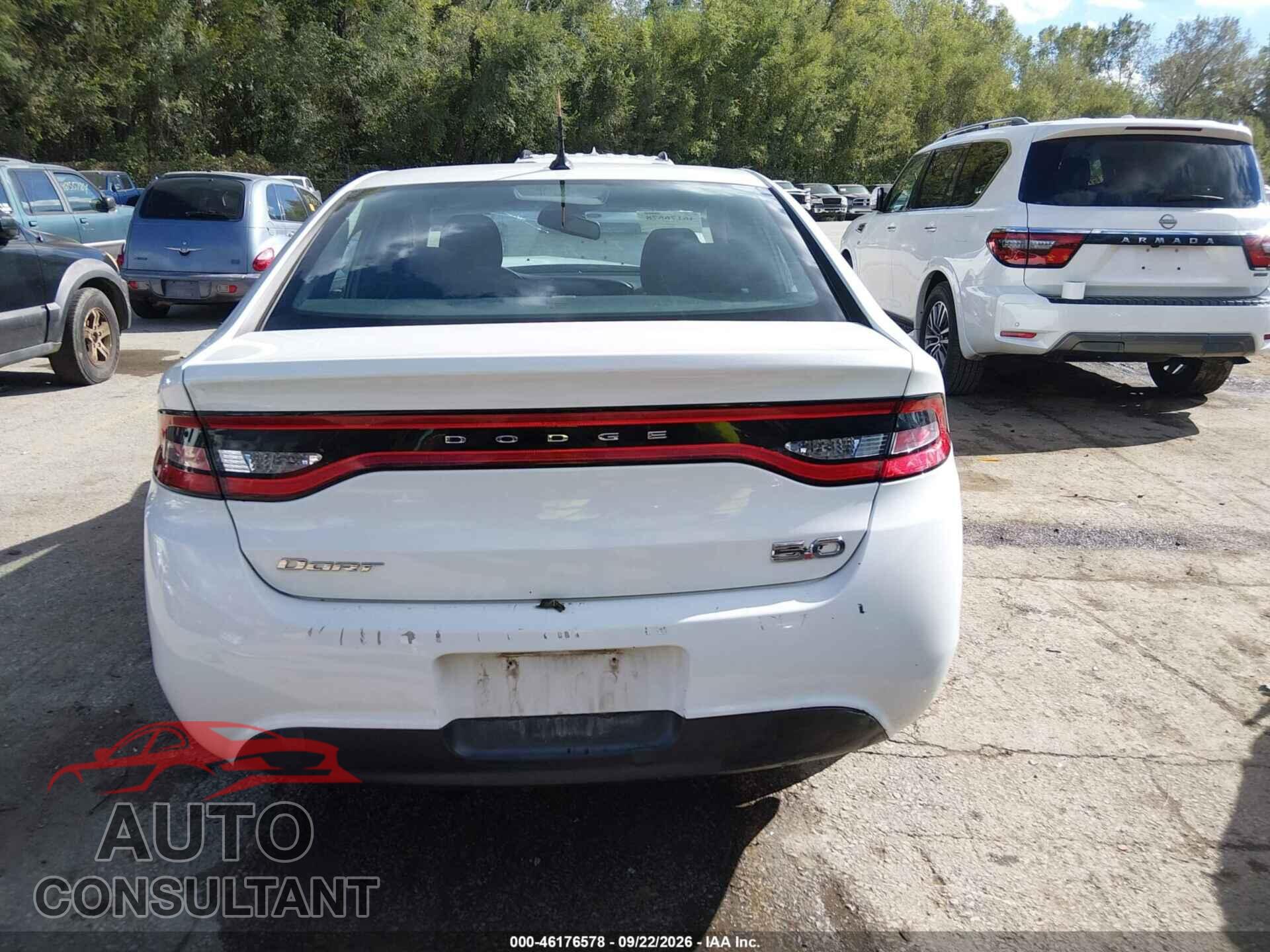 DODGE DART 2015 - 1C3CDFBB2FD158641